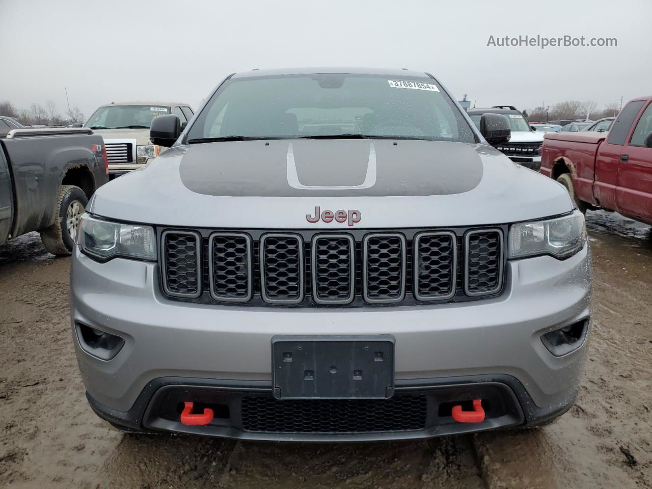 2021 Jeep Grand Cherokee Trailhawk Silver vin: 1C4RJFLT8MC537894