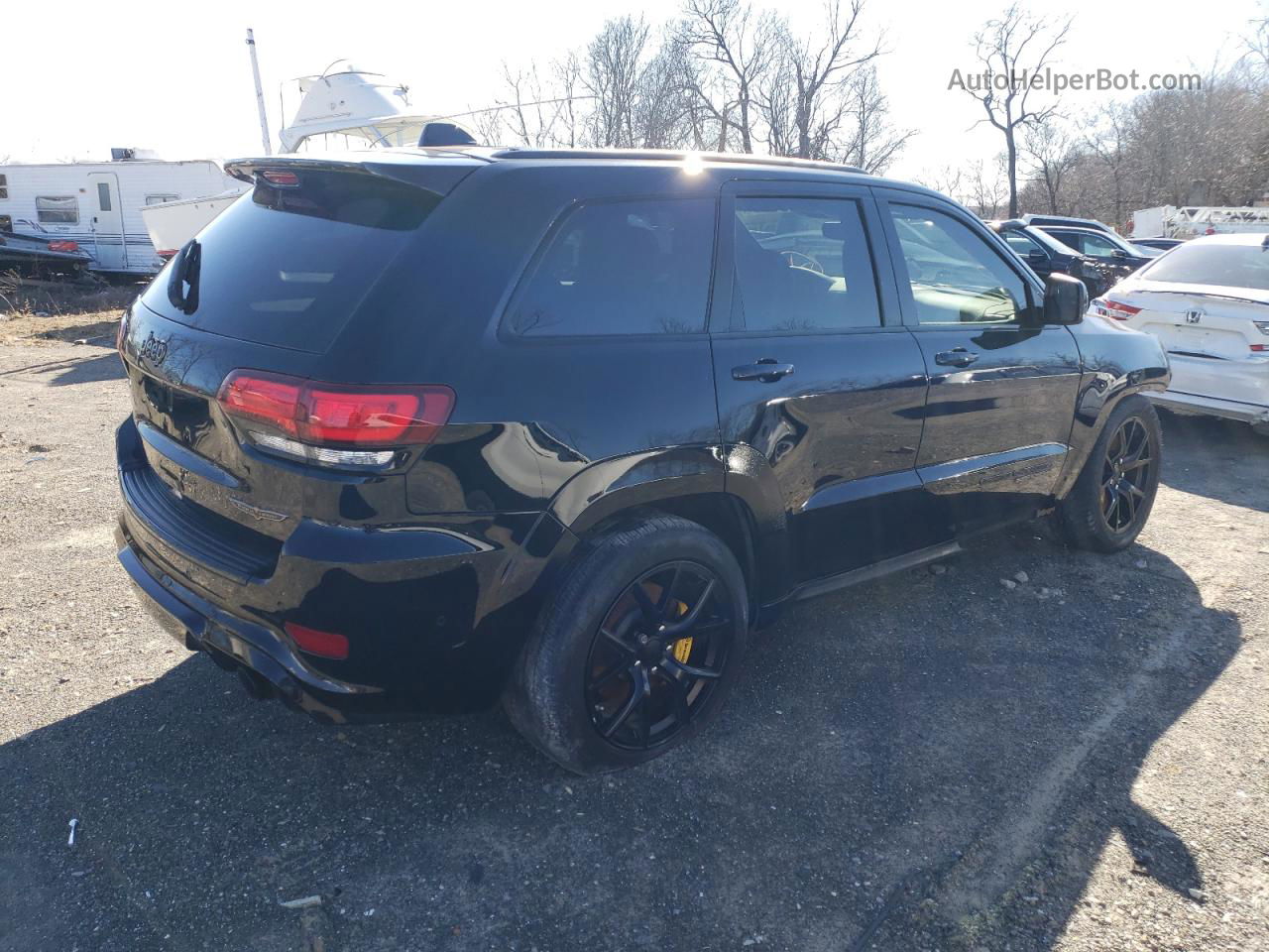 2021 Jeep Grand Cherokee Trackhawk Черный vin: 1C4RJFN90MC817388