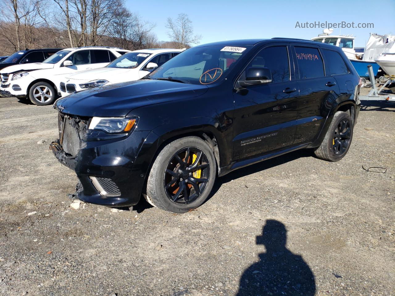 2021 Jeep Grand Cherokee Trackhawk Черный vin: 1C4RJFN90MC817388