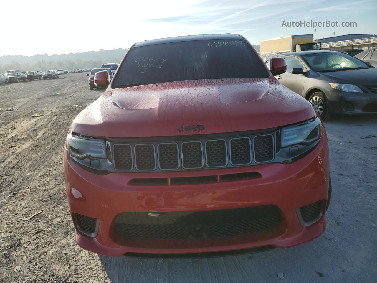 2021 Jeep Grand Cherokee Trackhawk Red vin: 1C4RJFN95MC654611