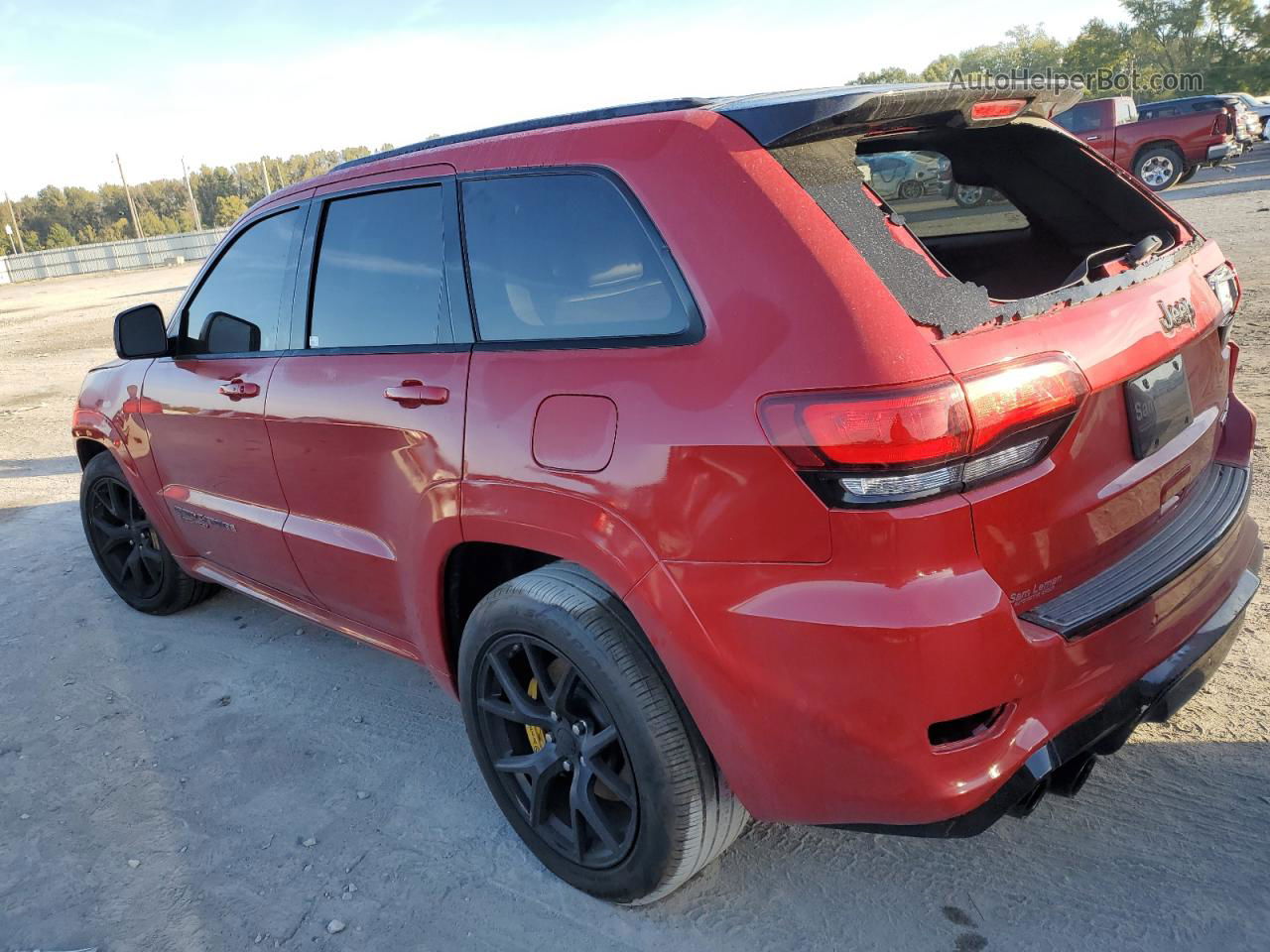 2021 Jeep Grand Cherokee Trackhawk Red vin: 1C4RJFN95MC654611