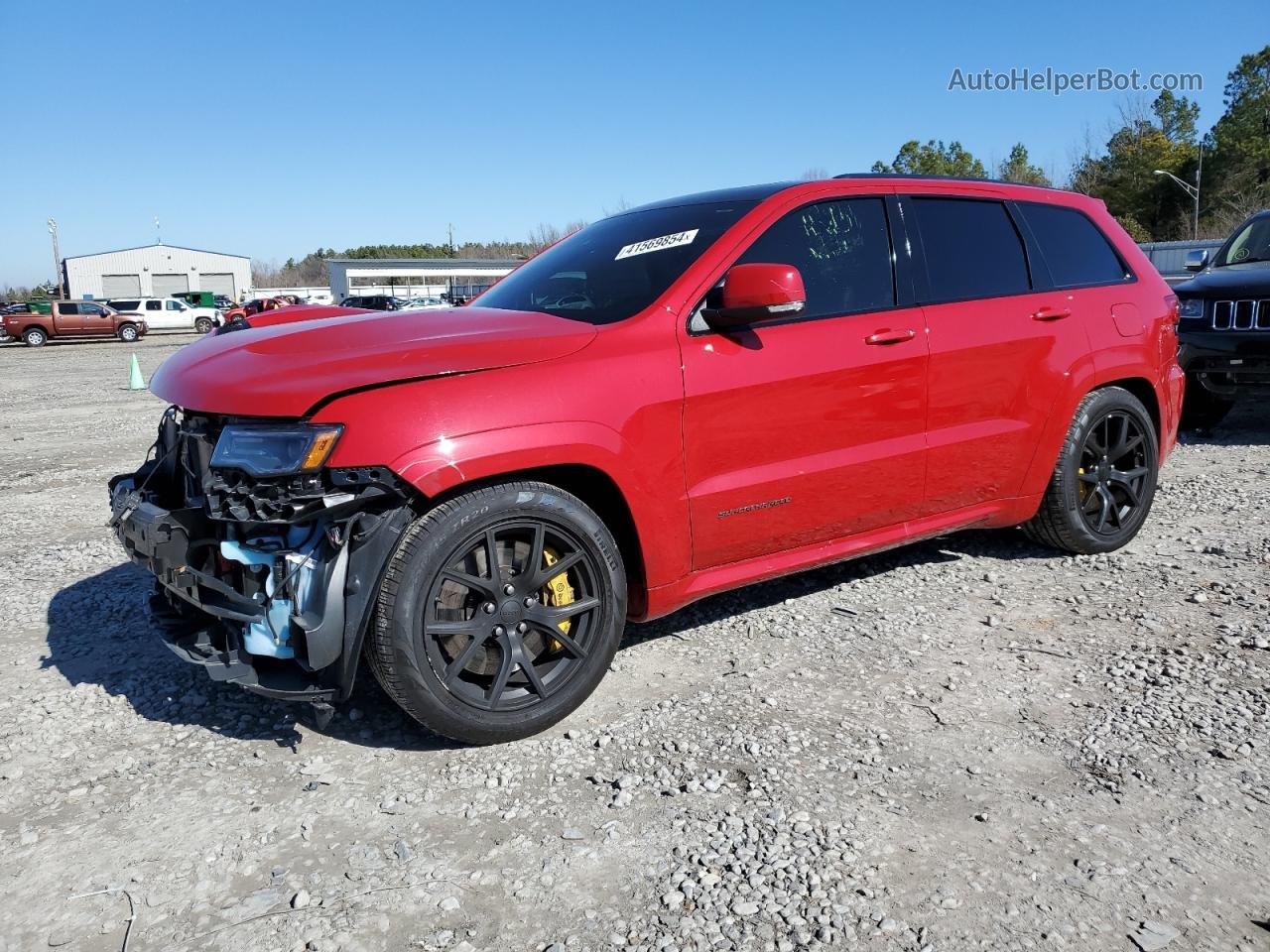 2021 Jeep Grand Cherokee Trackhawk Red vin: 1C4RJFN95MC816592