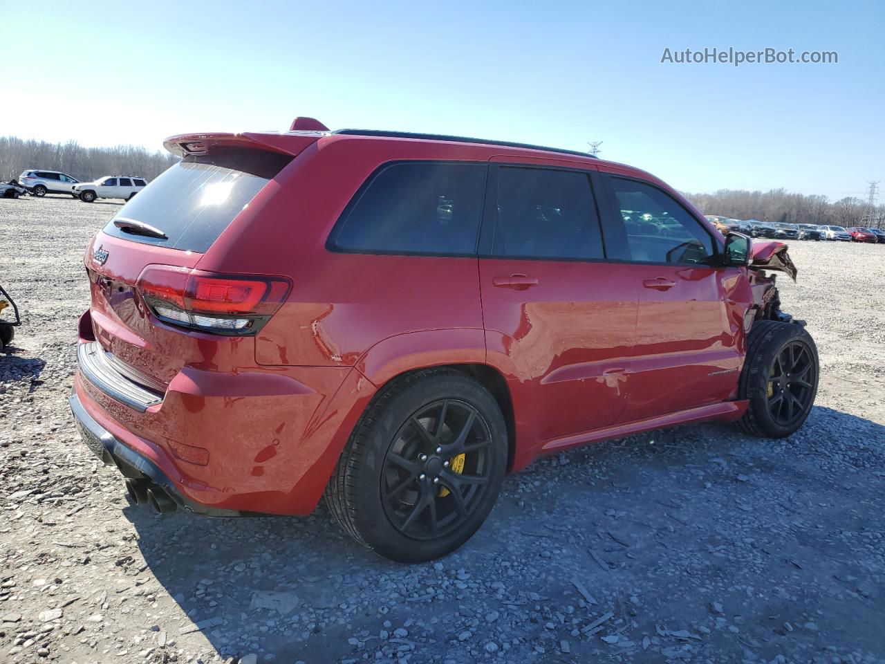 2021 Jeep Grand Cherokee Trackhawk Красный vin: 1C4RJFN95MC816592