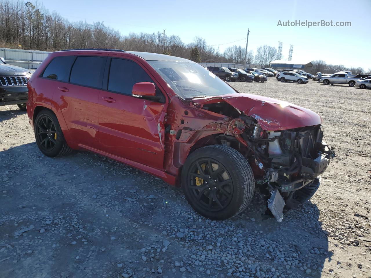 2021 Jeep Grand Cherokee Trackhawk Red vin: 1C4RJFN95MC816592