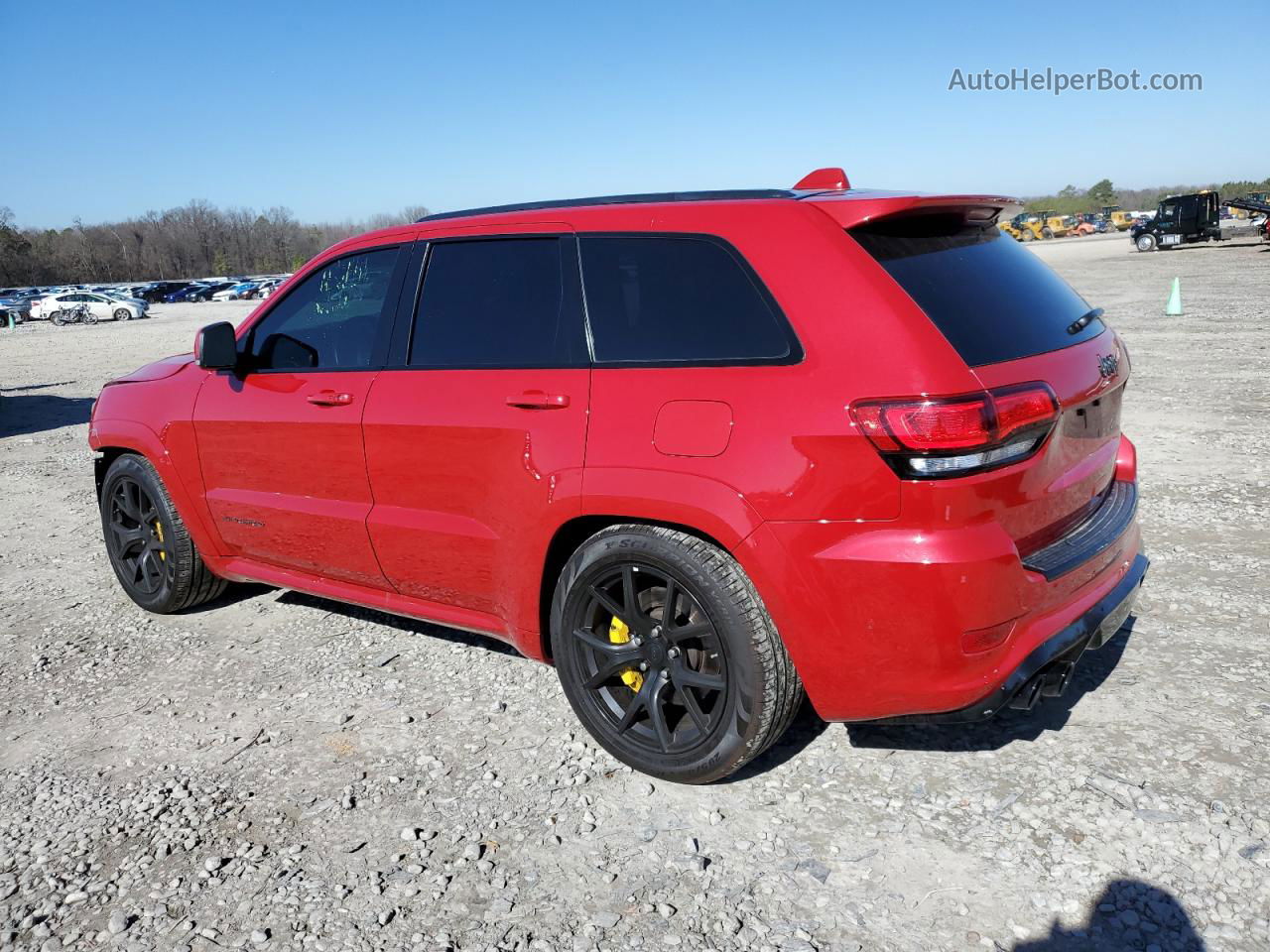 2021 Jeep Grand Cherokee Trackhawk Red vin: 1C4RJFN95MC816592