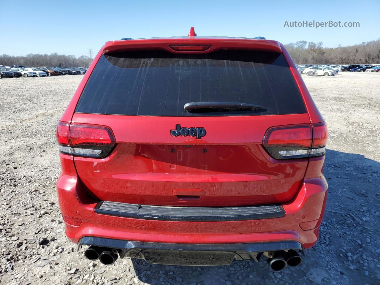 2021 Jeep Grand Cherokee Trackhawk Red vin: 1C4RJFN95MC816592