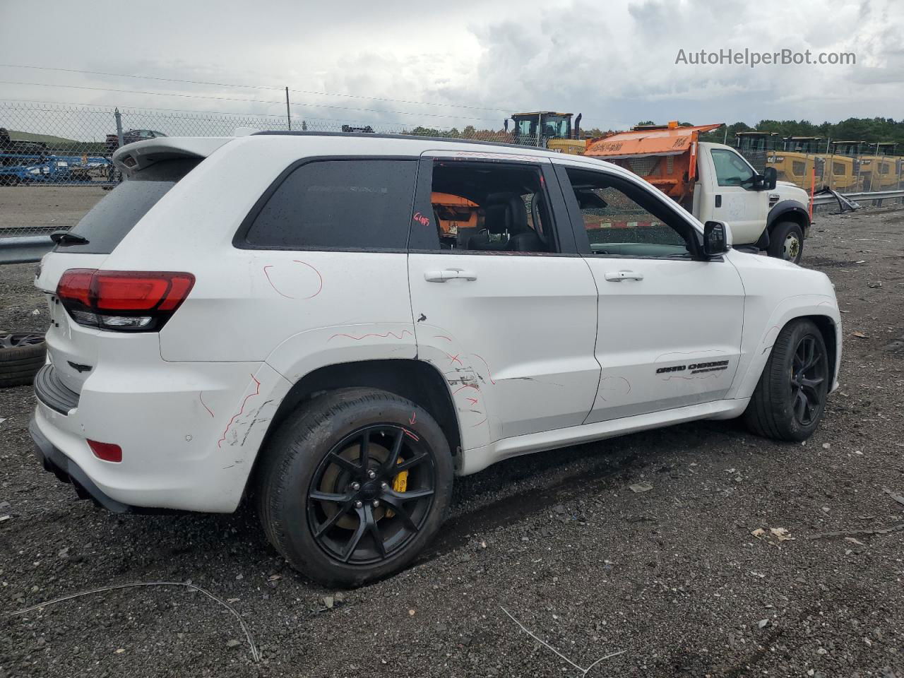 2021 Jeep Grand Cherokee Trackhawk White vin: 1C4RJFN95MC818598