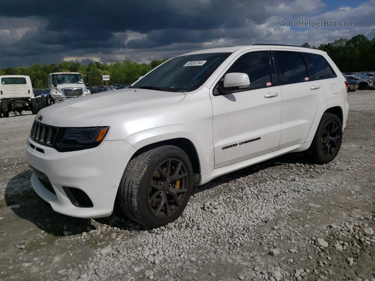 2019 Jeep Grand Cherokee Trackhawk White vin: 1C4RJFN98KC577150