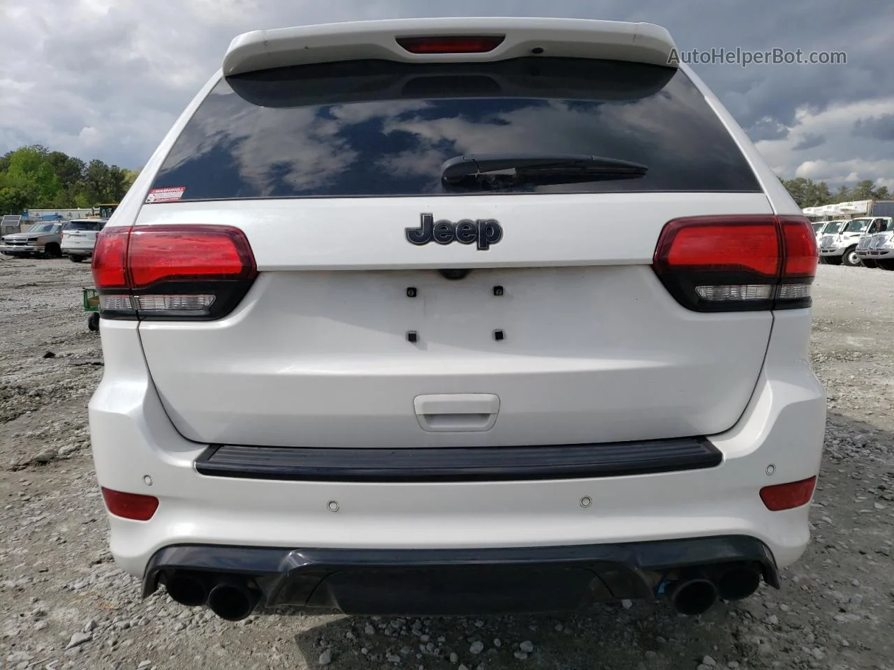 2019 Jeep Grand Cherokee Trackhawk White vin: 1C4RJFN98KC577150