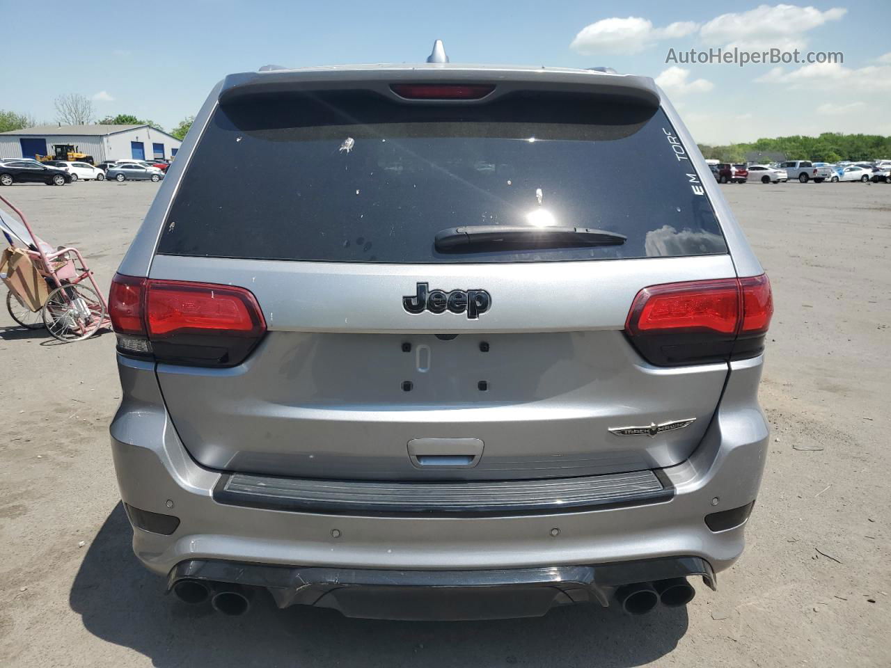 2019 Jeep Grand Cherokee Trackhawk Silver vin: 1C4RJFN98KC603990