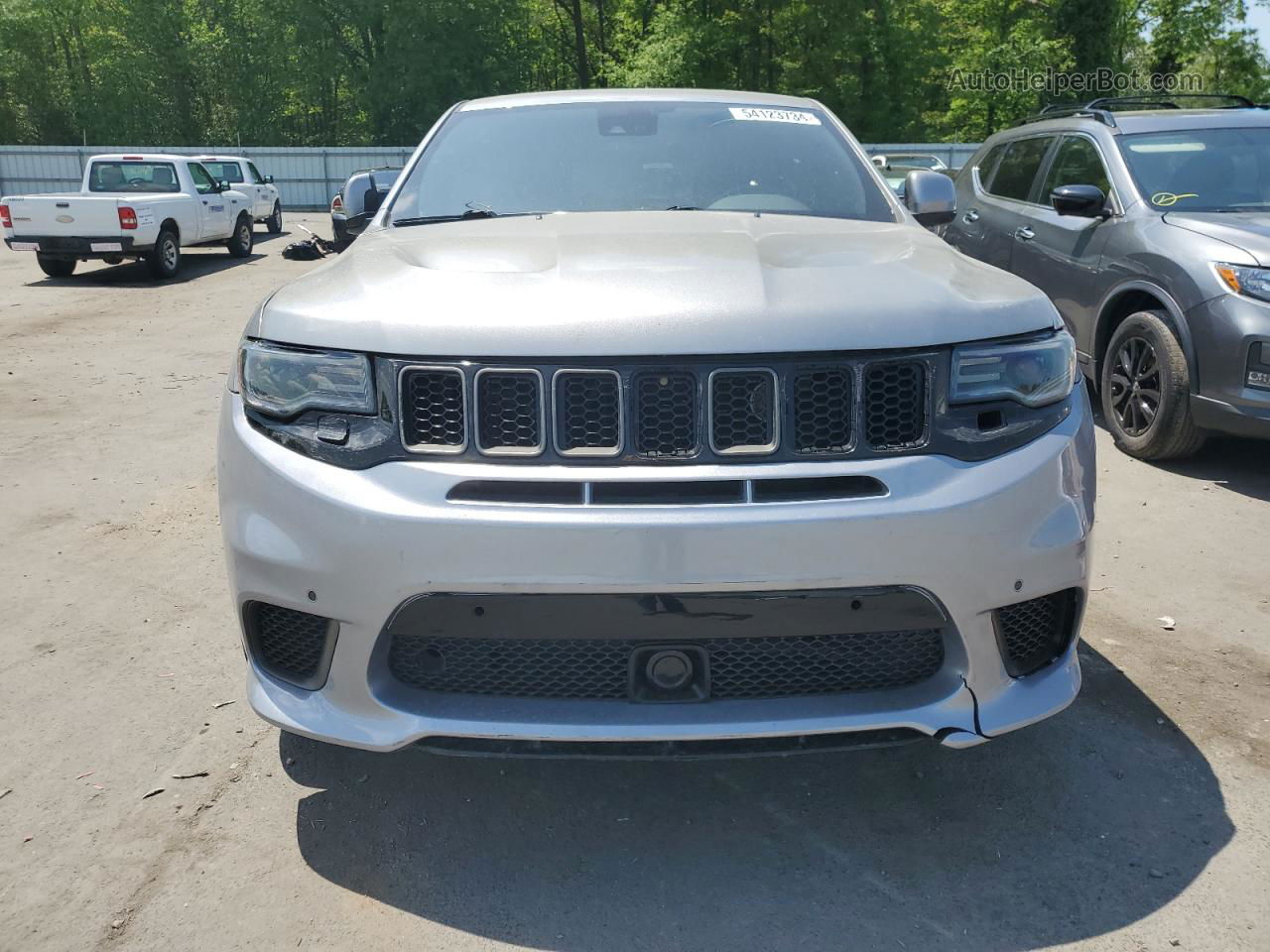 2019 Jeep Grand Cherokee Trackhawk Silver vin: 1C4RJFN98KC603990