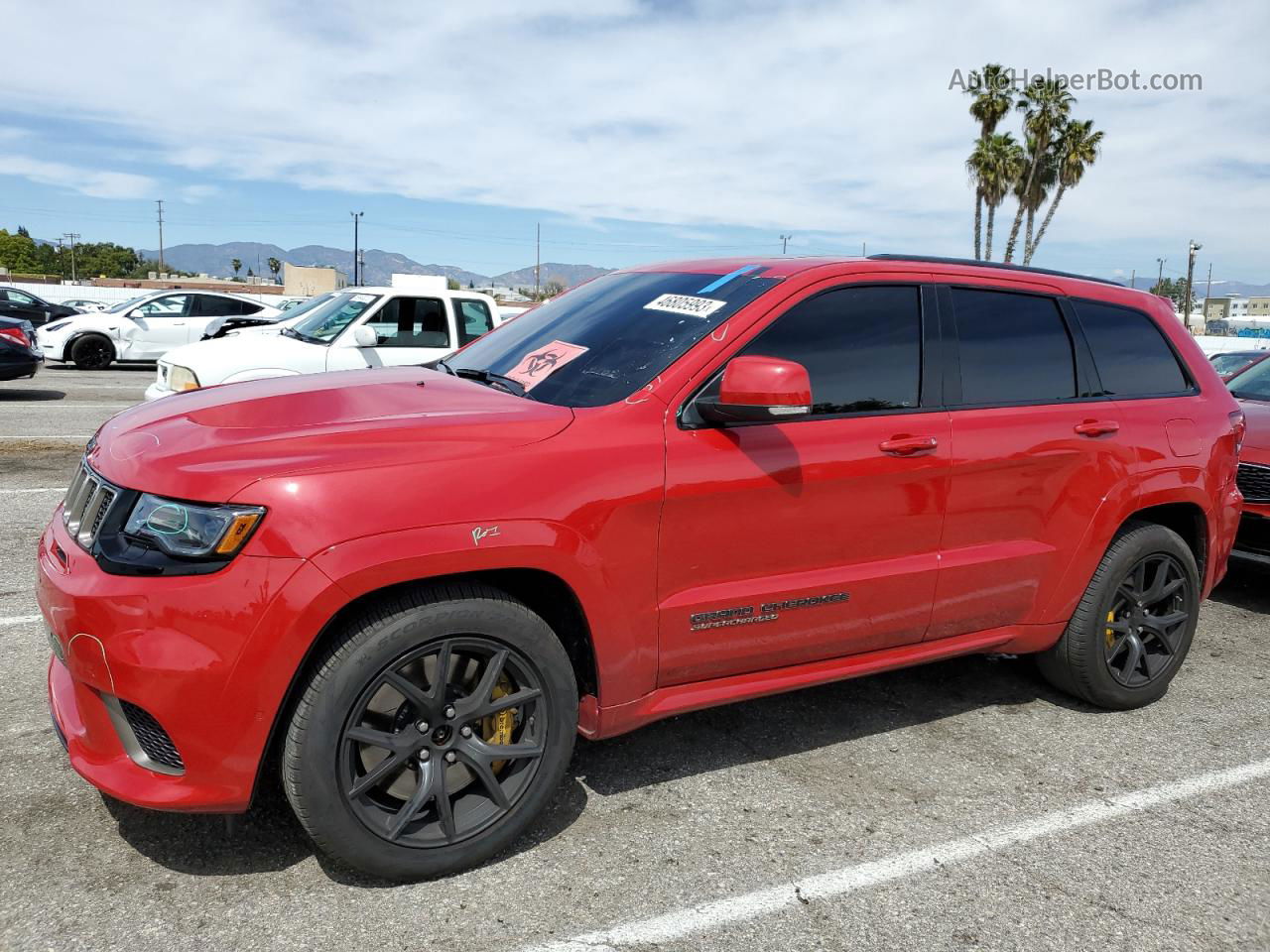 2021 Jeep Grand Cherokee Trackhawk Red vin: 1C4RJFN9XMC820170