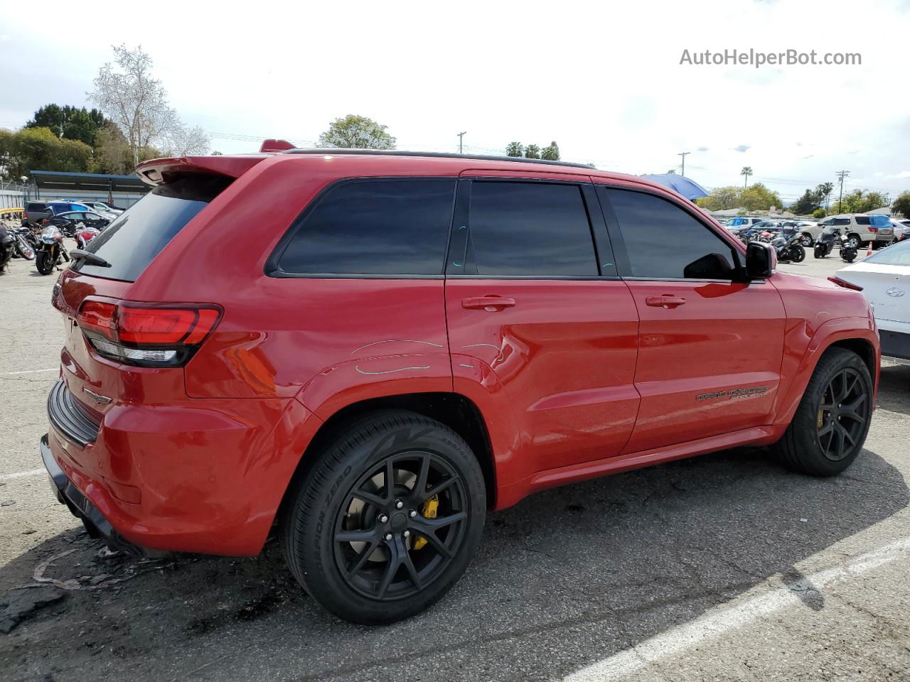 2021 Jeep Grand Cherokee Trackhawk Red vin: 1C4RJFN9XMC820170