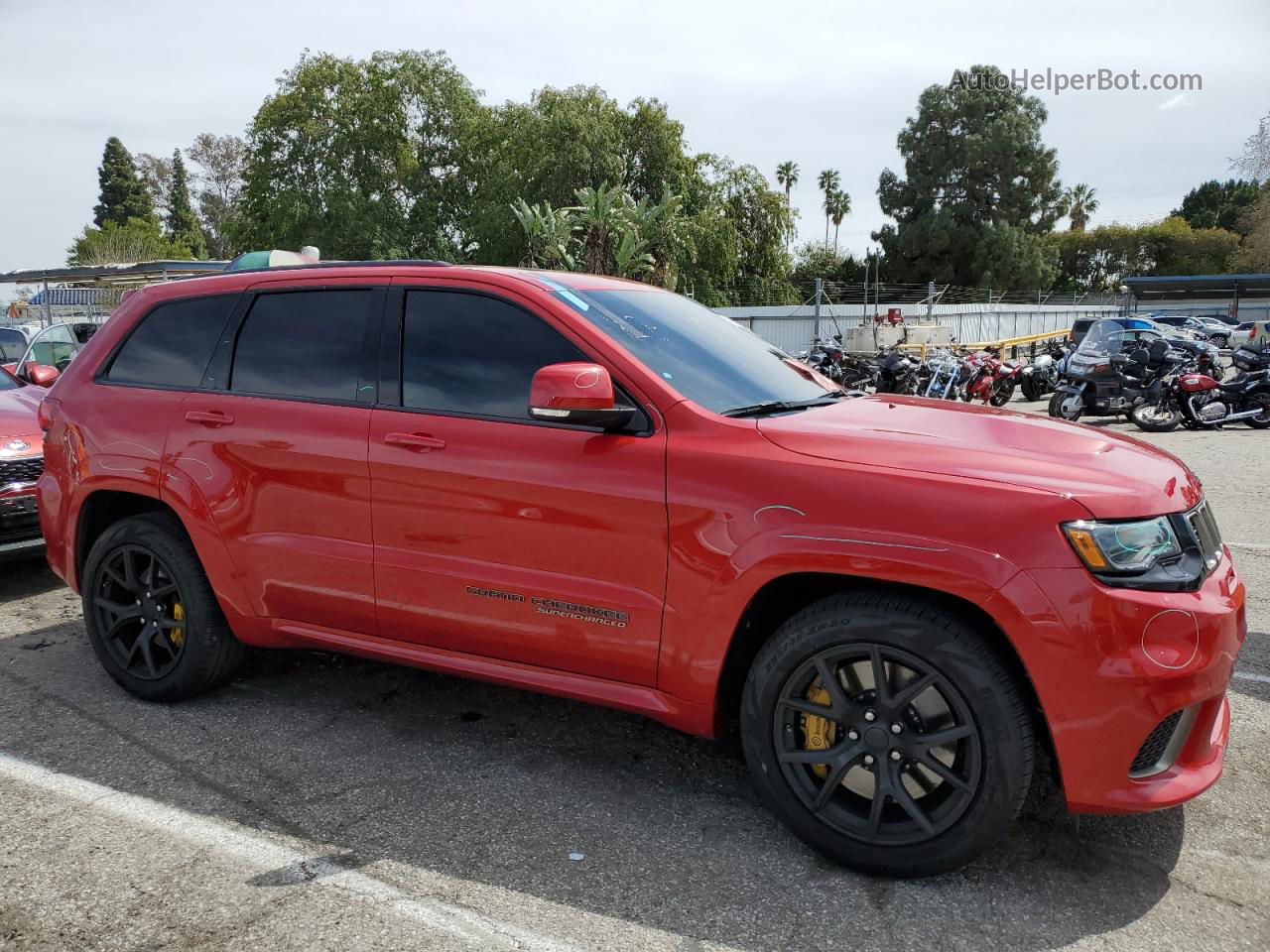 2021 Jeep Grand Cherokee Trackhawk Красный vin: 1C4RJFN9XMC820170