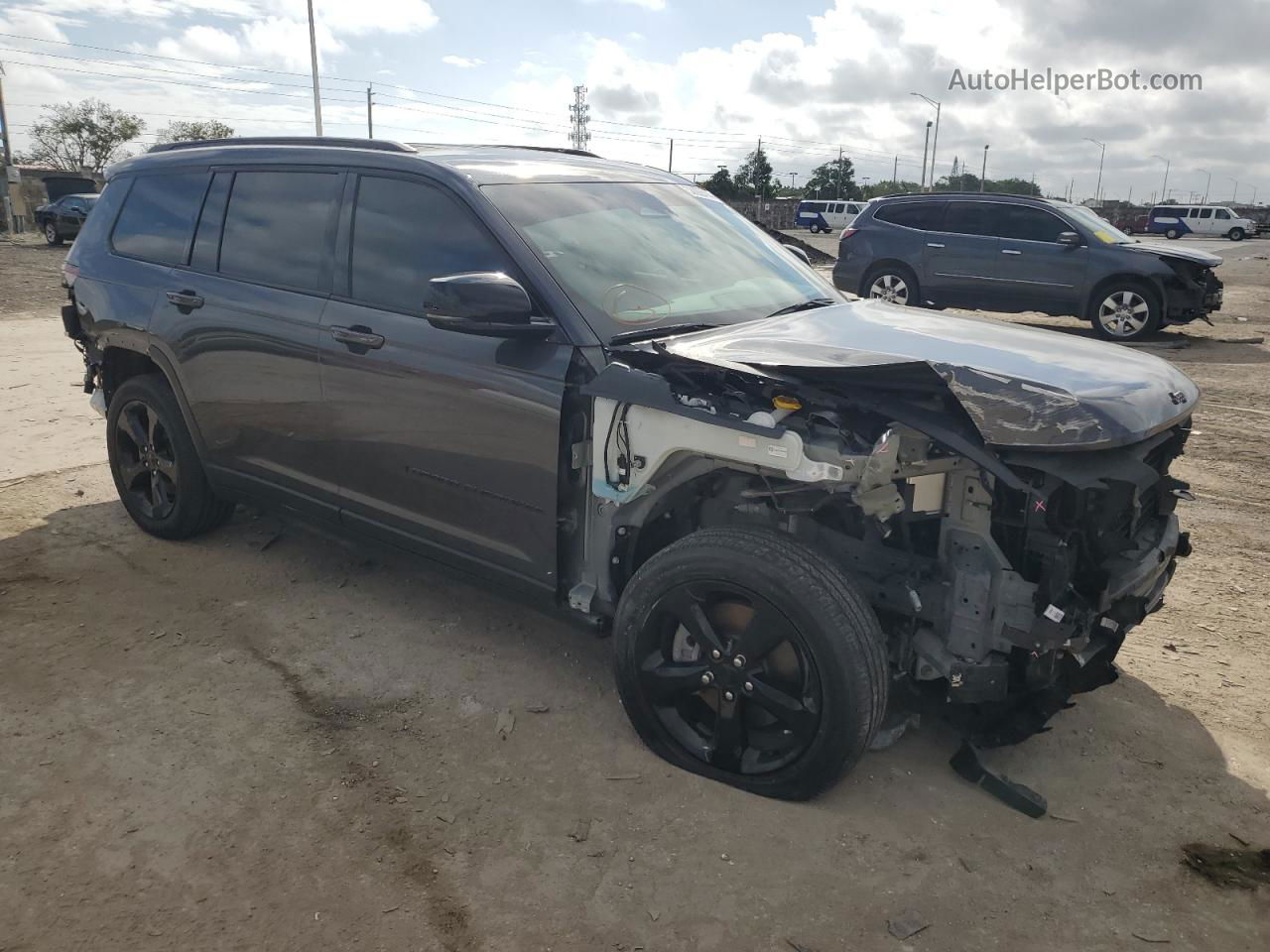 2021 Jeep Grand Cherokee L Laredo Black vin: 1C4RJJAG5M8160663