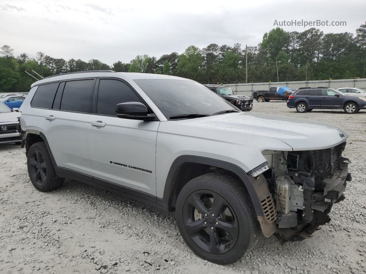 2021 Jeep Grand Cherokee L Laredo Серебряный vin: 1C4RJJAG6M8211362