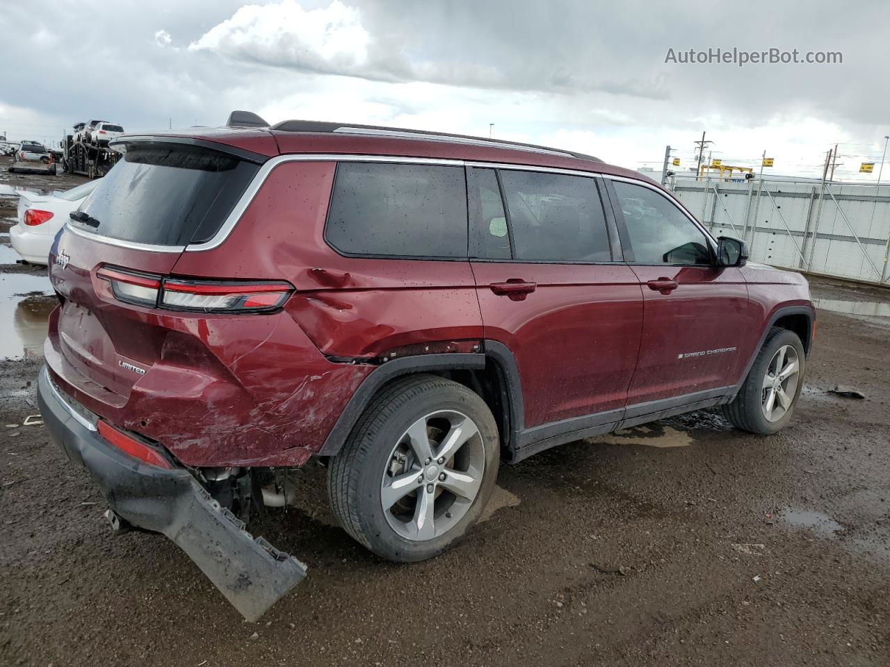 2021 Jeep Grand Cherokee L Limited Red vin: 1C4RJJBG0M8126242