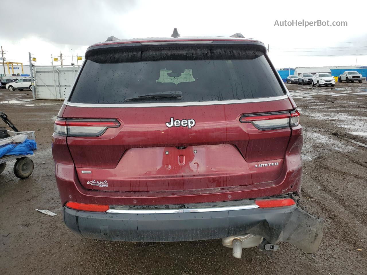 2021 Jeep Grand Cherokee L Limited Красный vin: 1C4RJJBG0M8126242