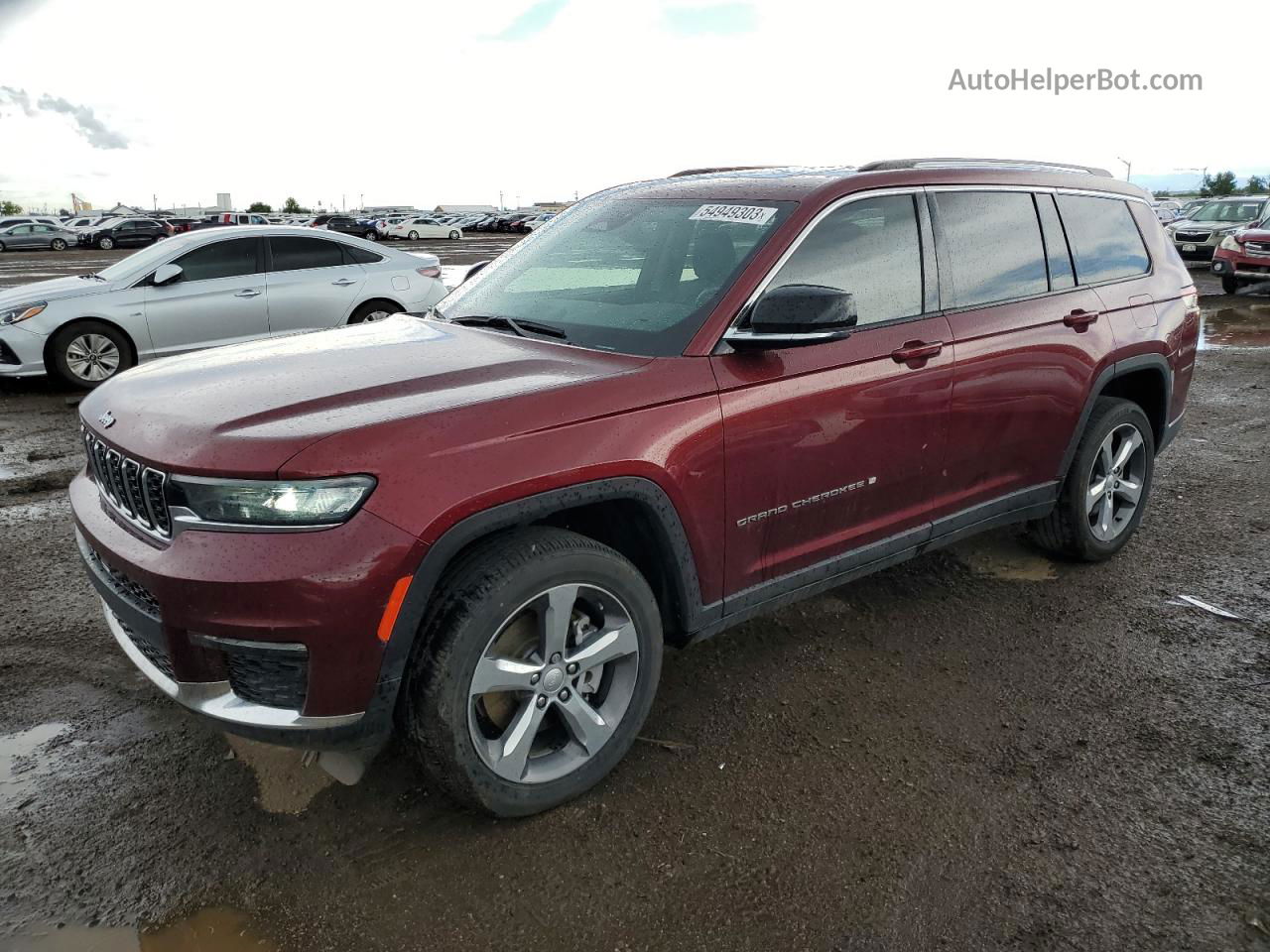 2021 Jeep Grand Cherokee L Limited Red vin: 1C4RJJBG0M8126242