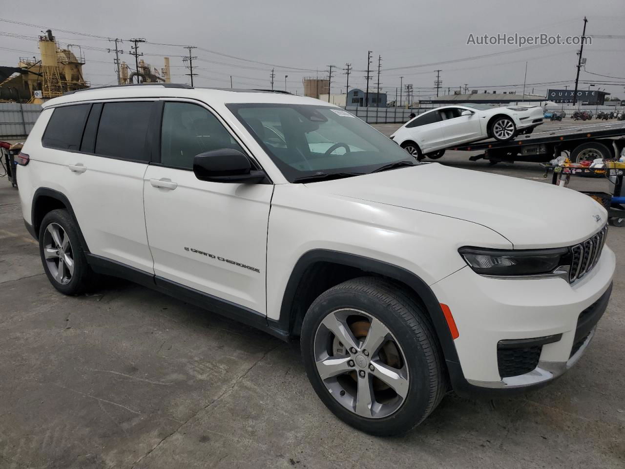 2021 Jeep Grand Cherokee L Limited White vin: 1C4RJJBG5M8115219