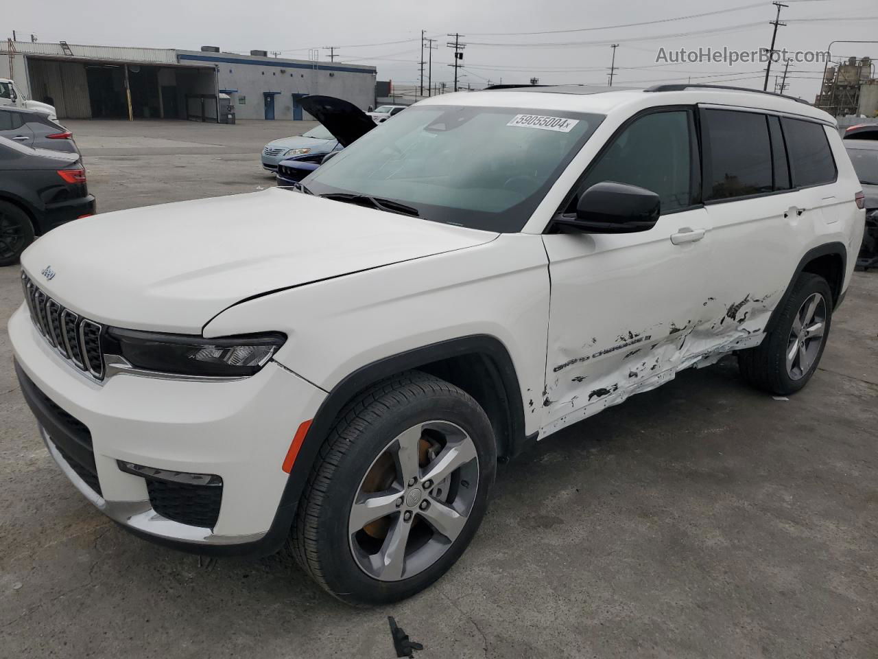 2021 Jeep Grand Cherokee L Limited Белый vin: 1C4RJJBG5M8115219