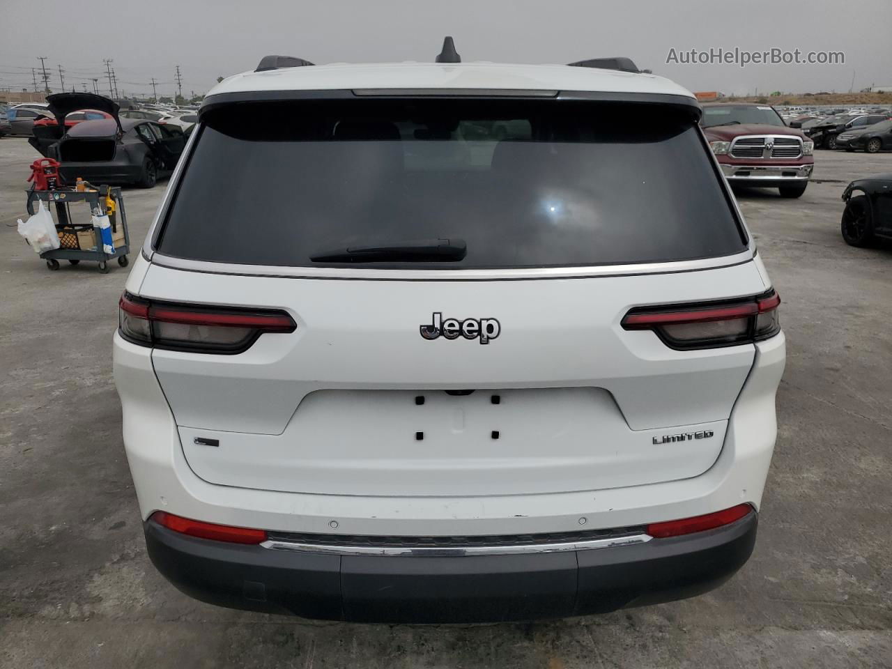 2021 Jeep Grand Cherokee L Limited White vin: 1C4RJJBG5M8115219