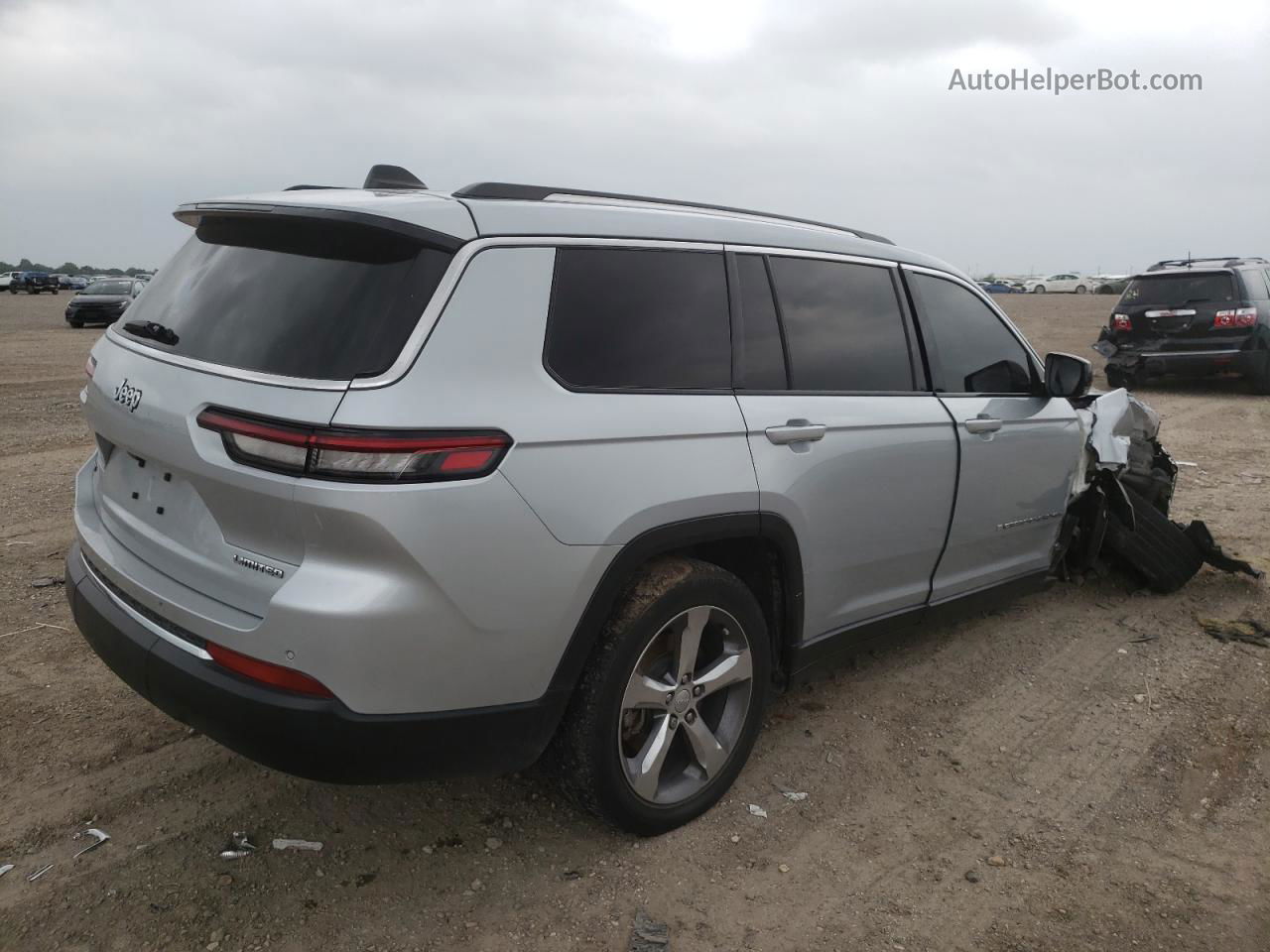 2021 Jeep Grand Cherokee L Limited Silver vin: 1C4RJJBG7M8191847