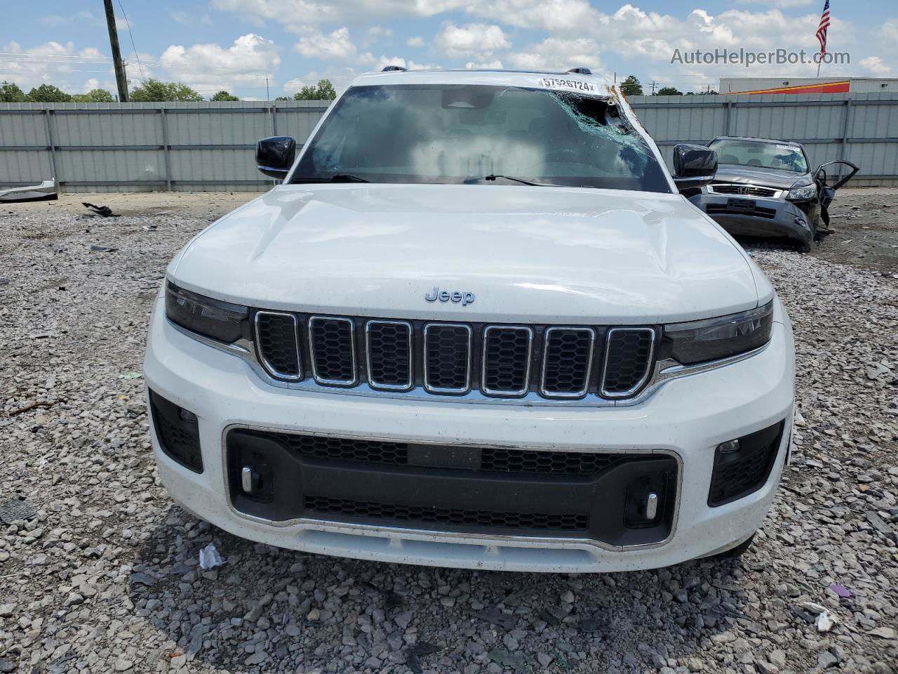 2021 Jeep Grand Cherokee L Overland White vin: 1C4RJJDG8M8191918