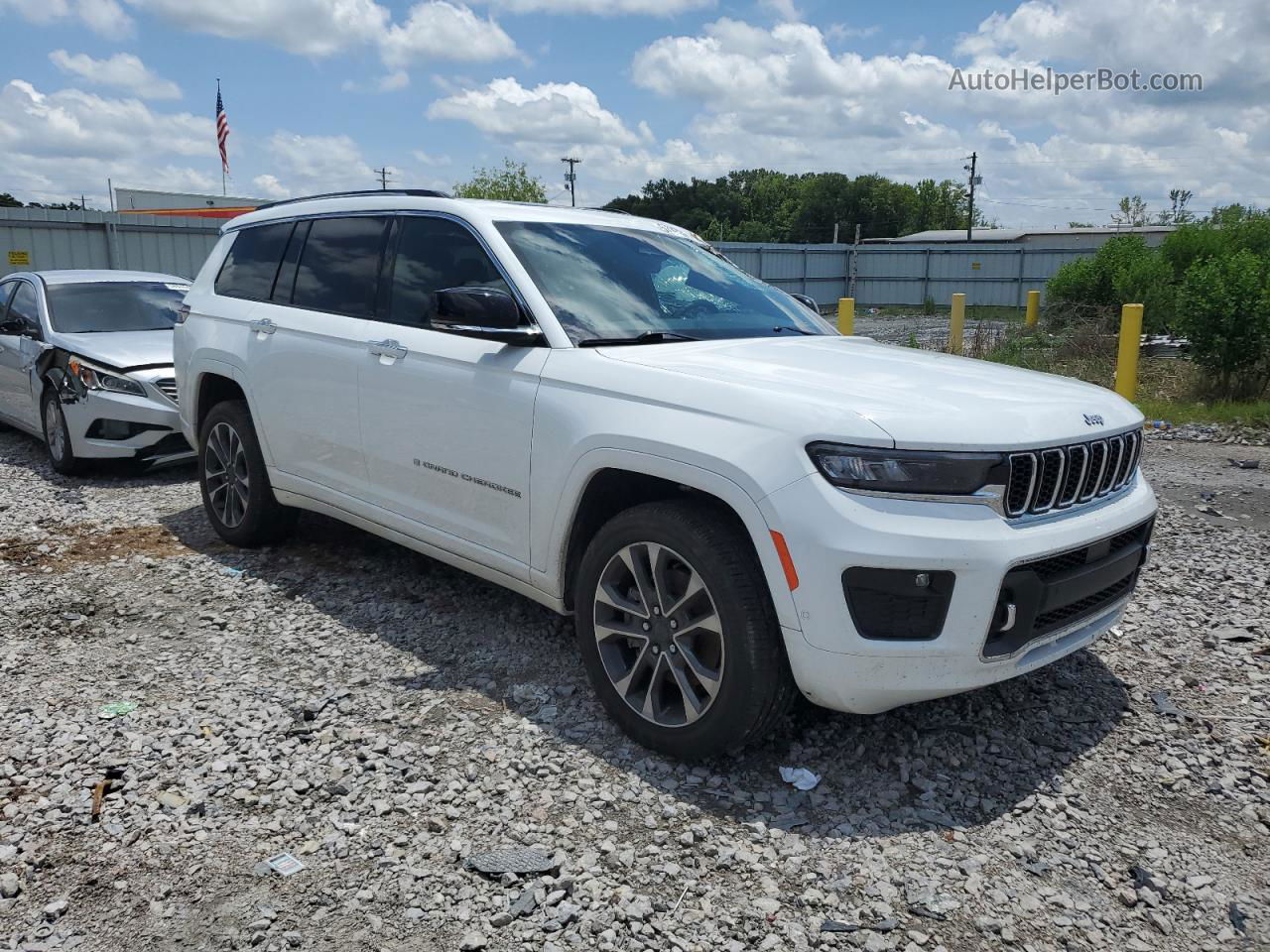 2021 Jeep Grand Cherokee L Overland Белый vin: 1C4RJJDG8M8191918