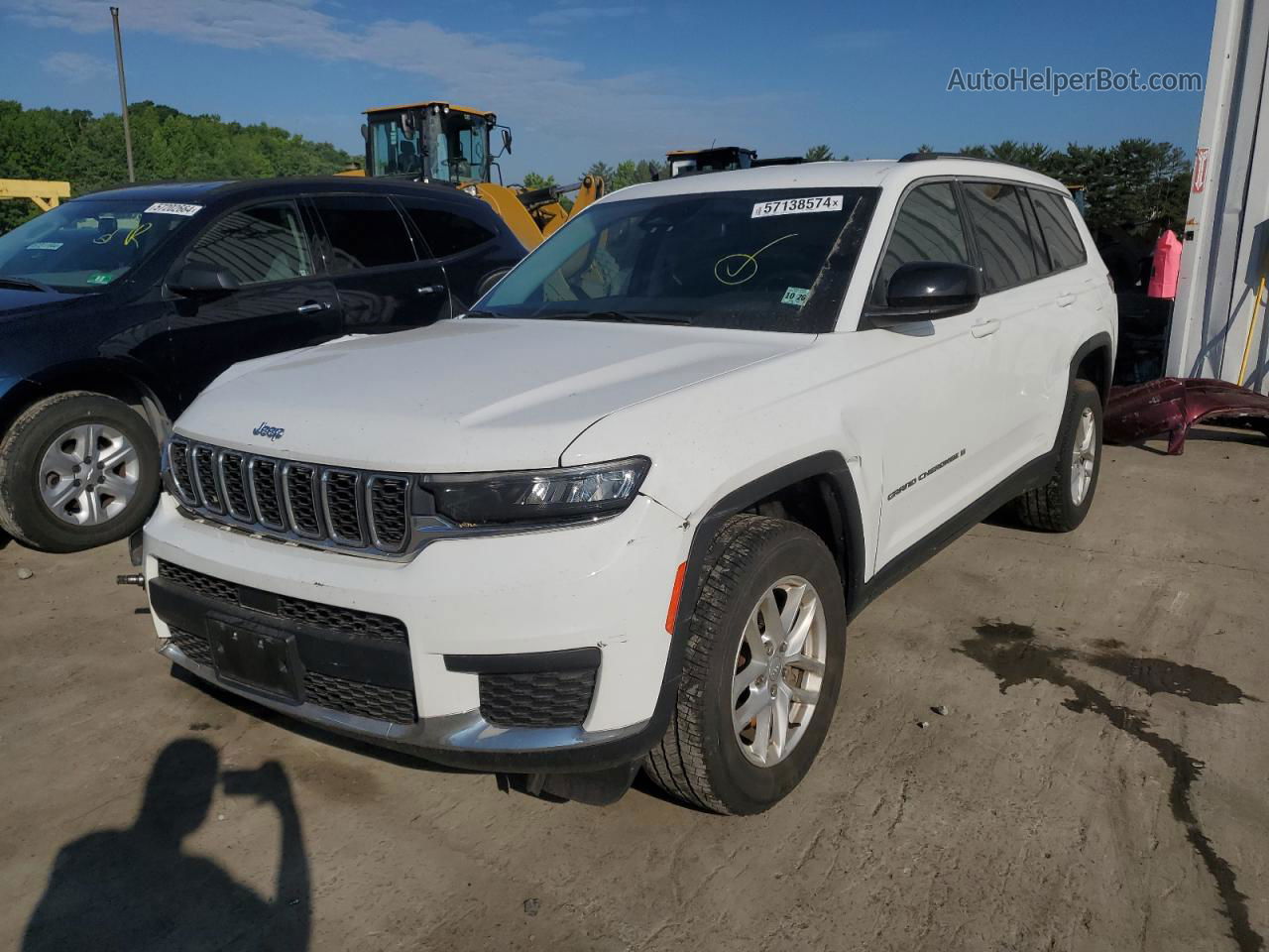 2021 Jeep Grand Cherokee L Laredo White vin: 1C4RJKAG2M8145706