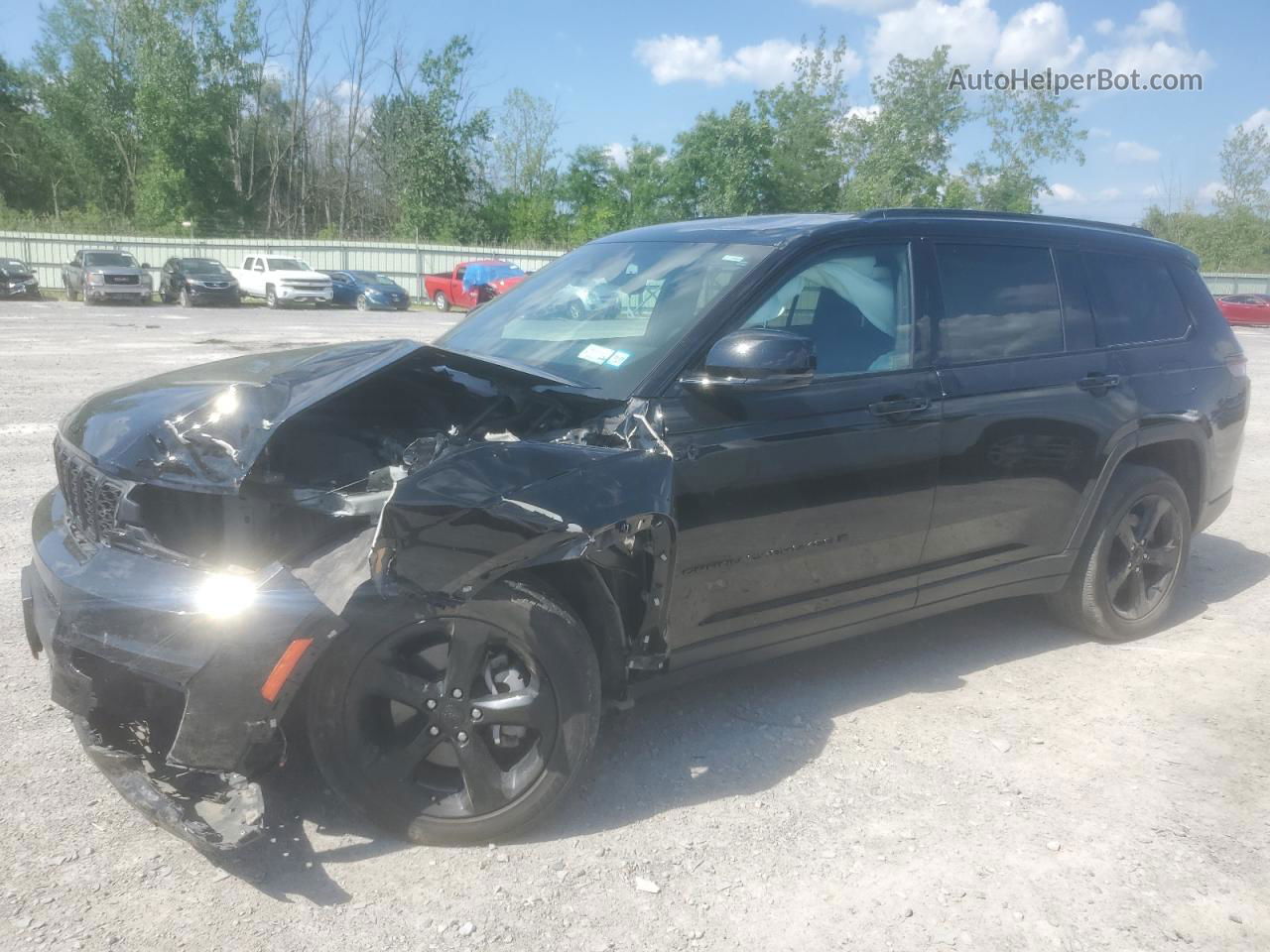 2021 Jeep Grand Cherokee L Laredo Black vin: 1C4RJKAG7M8185215