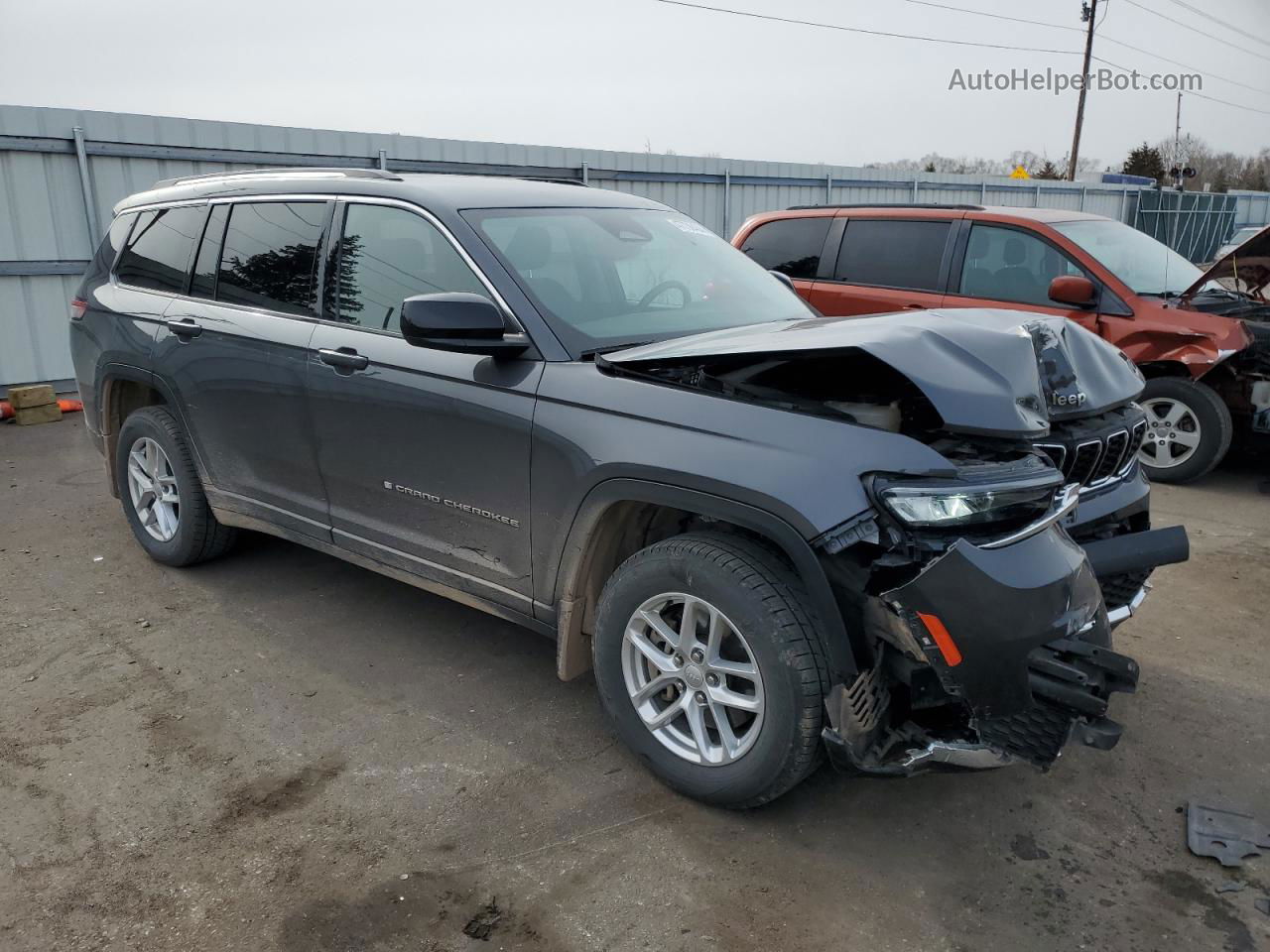 2021 Jeep Grand Cherokee L Laredo Gray vin: 1C4RJKAG9M8139286