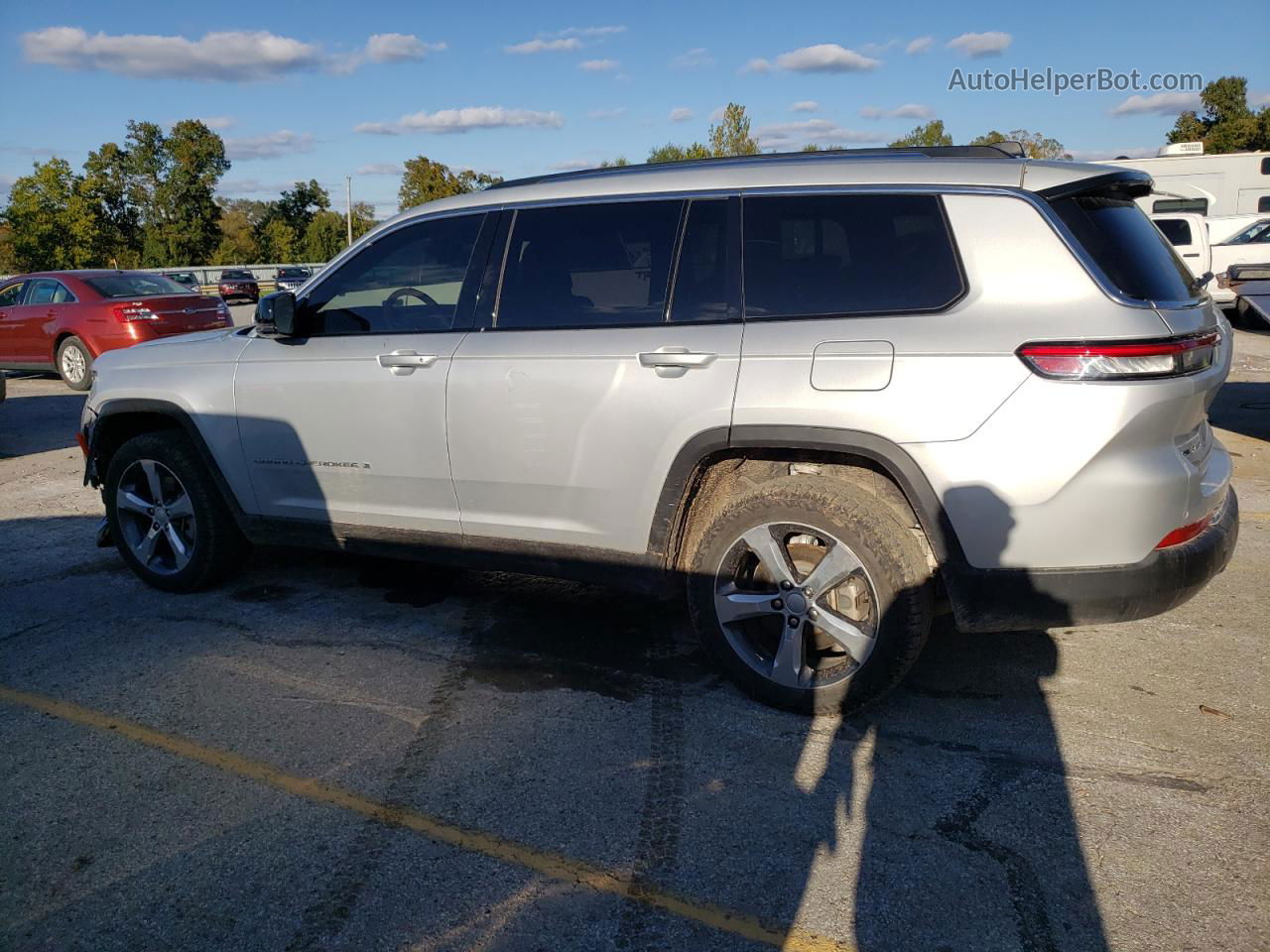 2021 Jeep Grand Cherokee L Limited Silver vin: 1C4RJKBG0M8116218