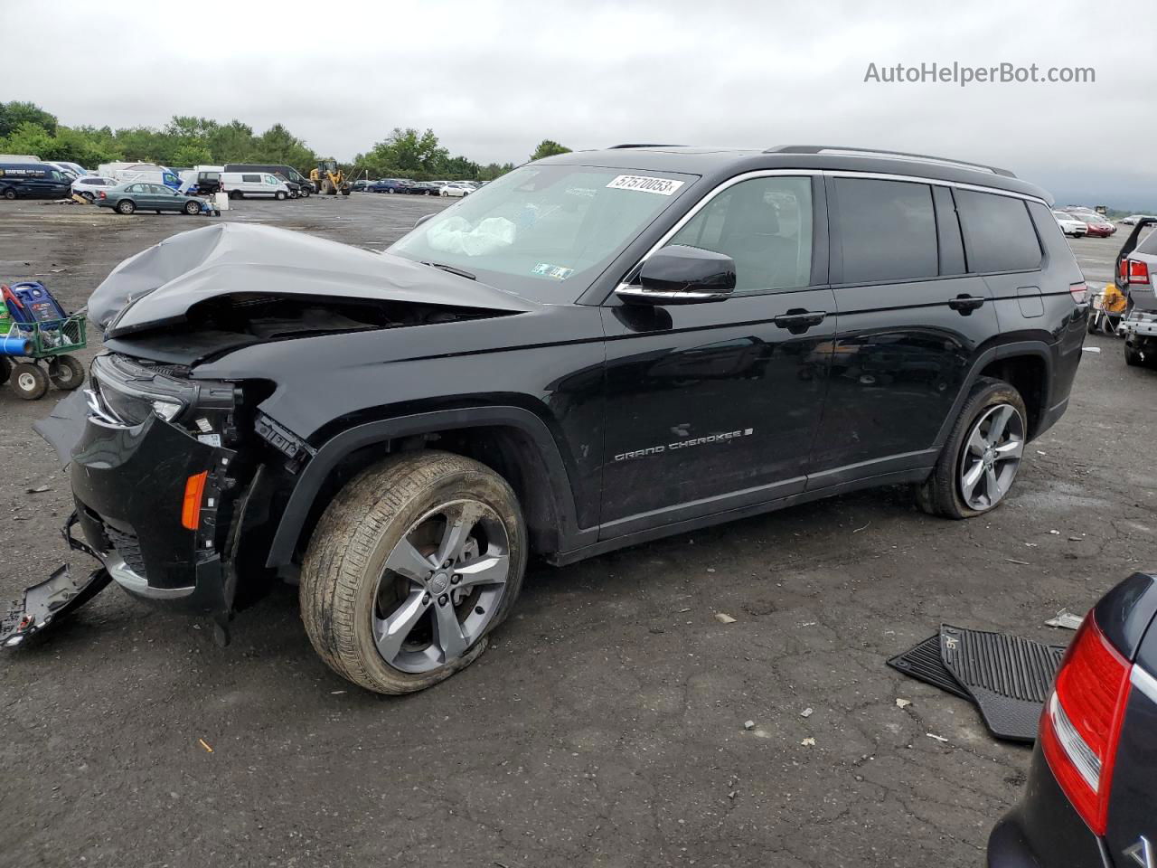 2021 Jeep Grand Cherokee L Limited Black vin: 1C4RJKBG0M8170246