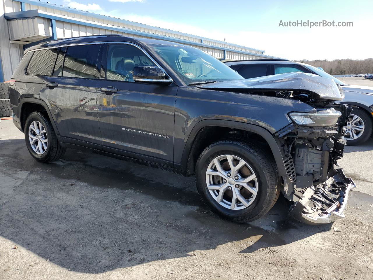 2021 Jeep Grand Cherokee L Limited Серый vin: 1C4RJKBG1M8167842