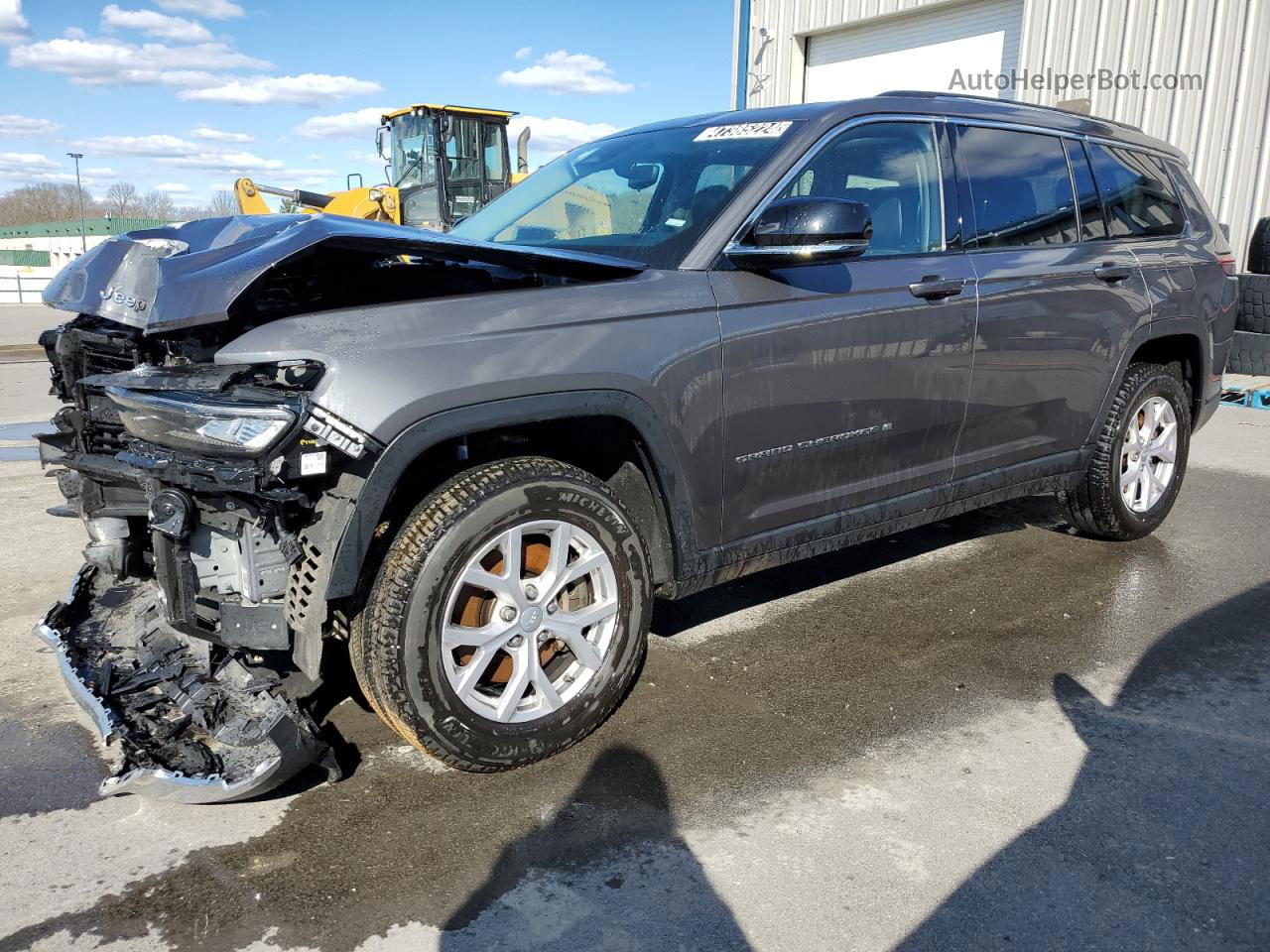 2021 Jeep Grand Cherokee L Limited Серый vin: 1C4RJKBG1M8167842