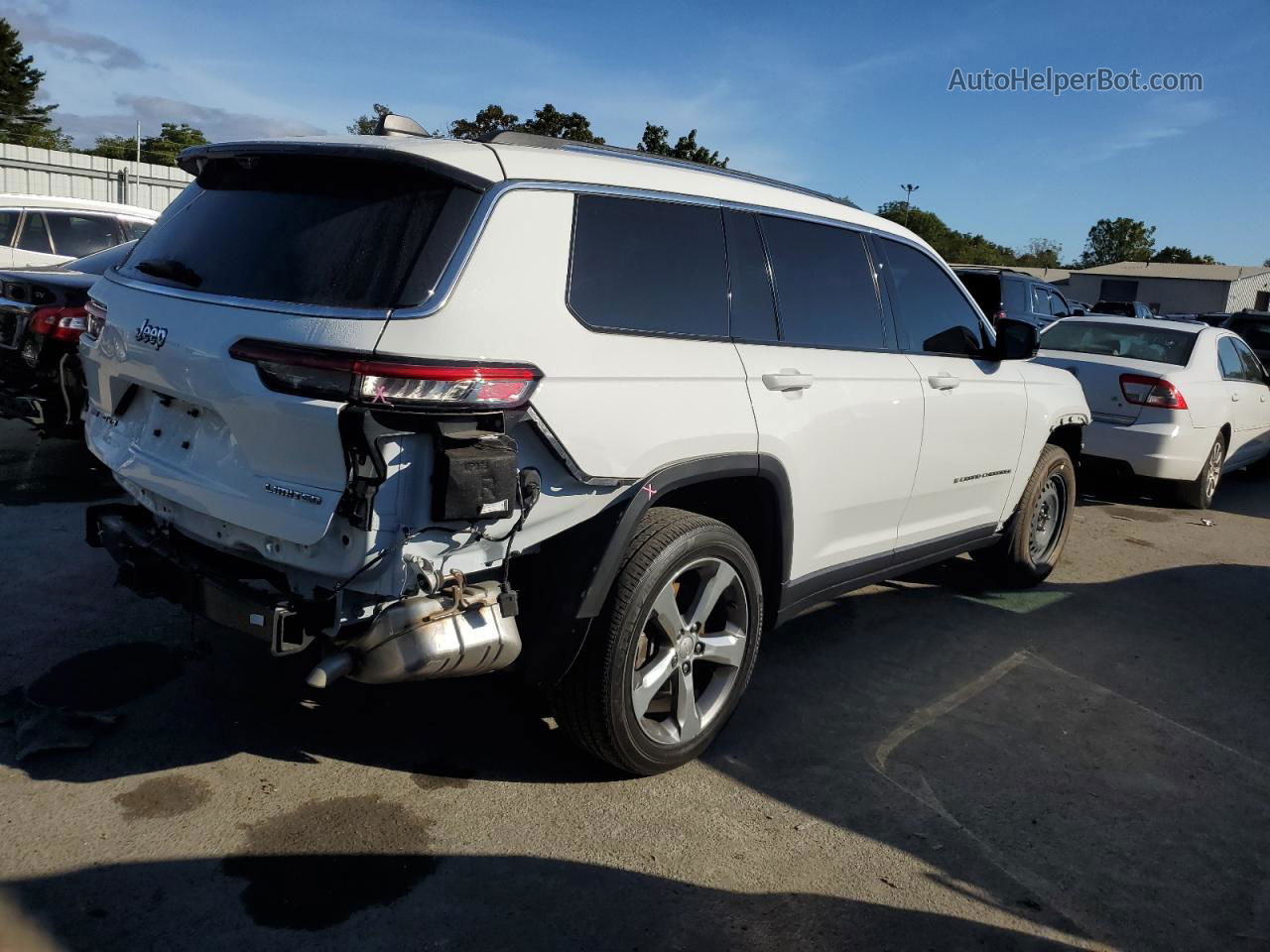 2021 Jeep Grand Cherokee L Limited White vin: 1C4RJKBG2M8113174