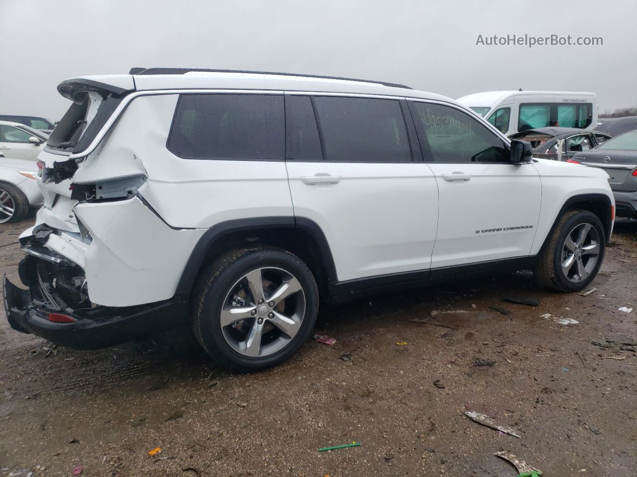 2021 Jeep Grand Cherokee L Limited White vin: 1C4RJKBG3M8117587