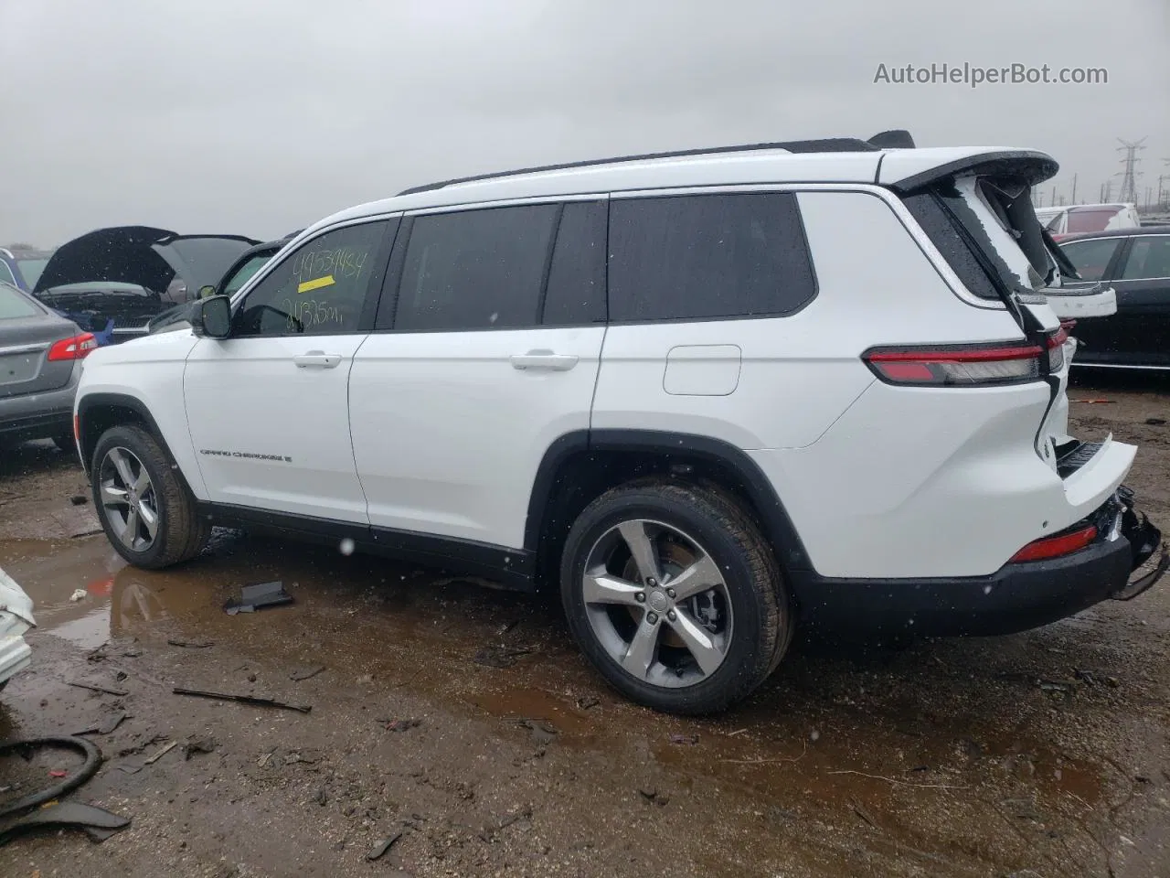 2021 Jeep Grand Cherokee L Limited White vin: 1C4RJKBG3M8117587