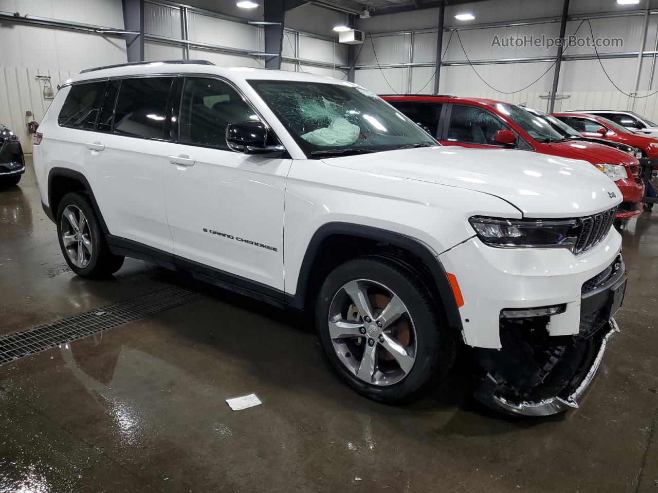 2021 Jeep Grand Cherokee L Limited White vin: 1C4RJKBG3M8136592