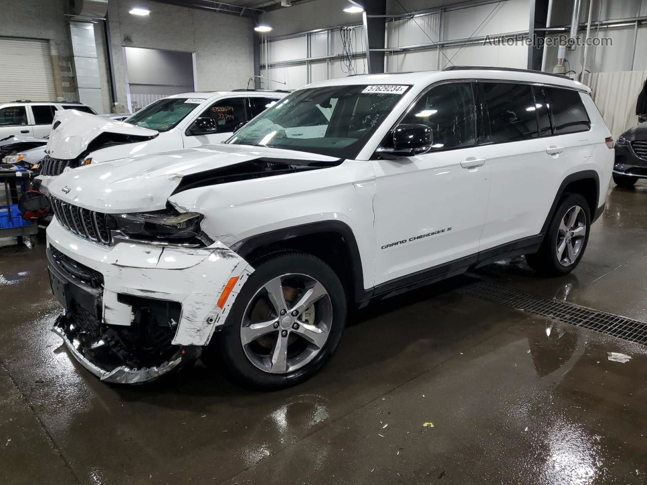 2021 Jeep Grand Cherokee L Limited White vin: 1C4RJKBG3M8136592