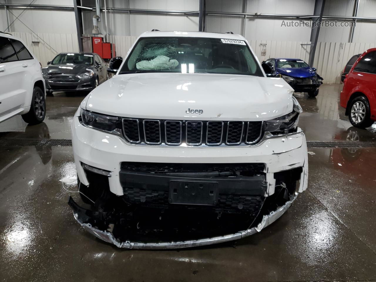 2021 Jeep Grand Cherokee L Limited White vin: 1C4RJKBG3M8136592