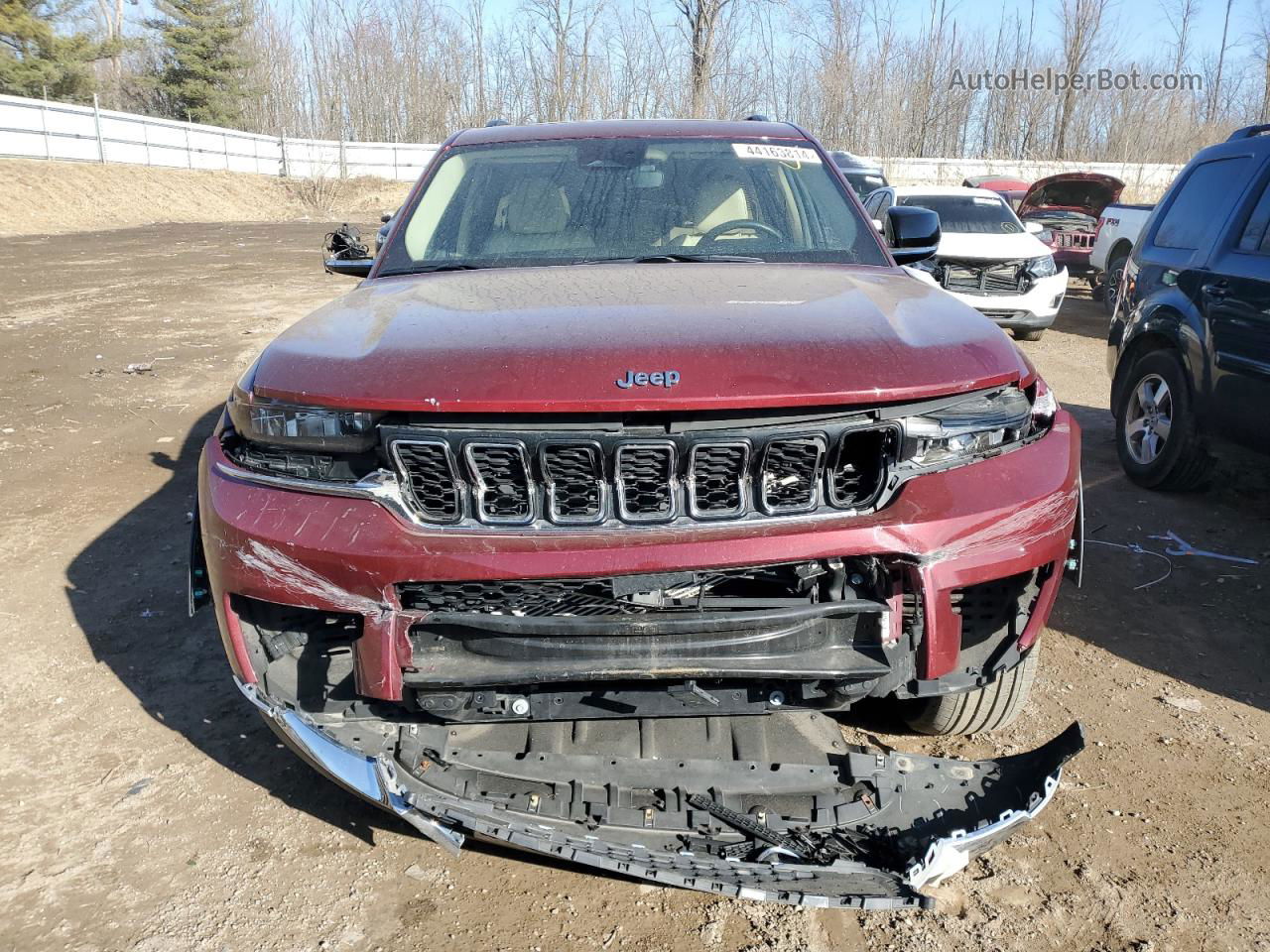 2021 Jeep Grand Cherokee L Limited Red vin: 1C4RJKBG3M8150380