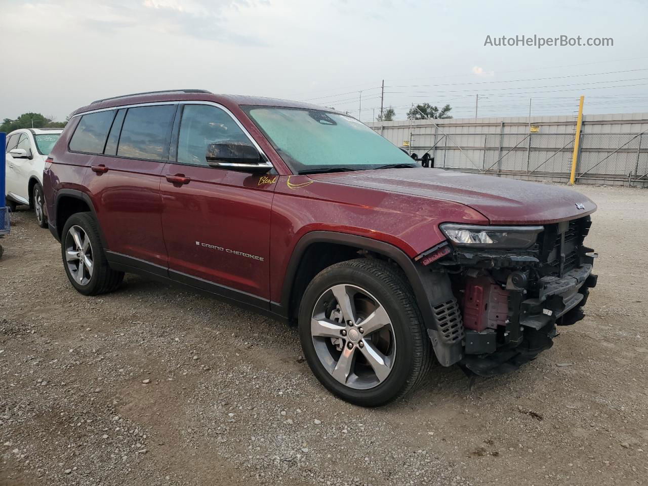 2021 Jeep Grand Cherokee L Limited Maroon vin: 1C4RJKBG3M8173559