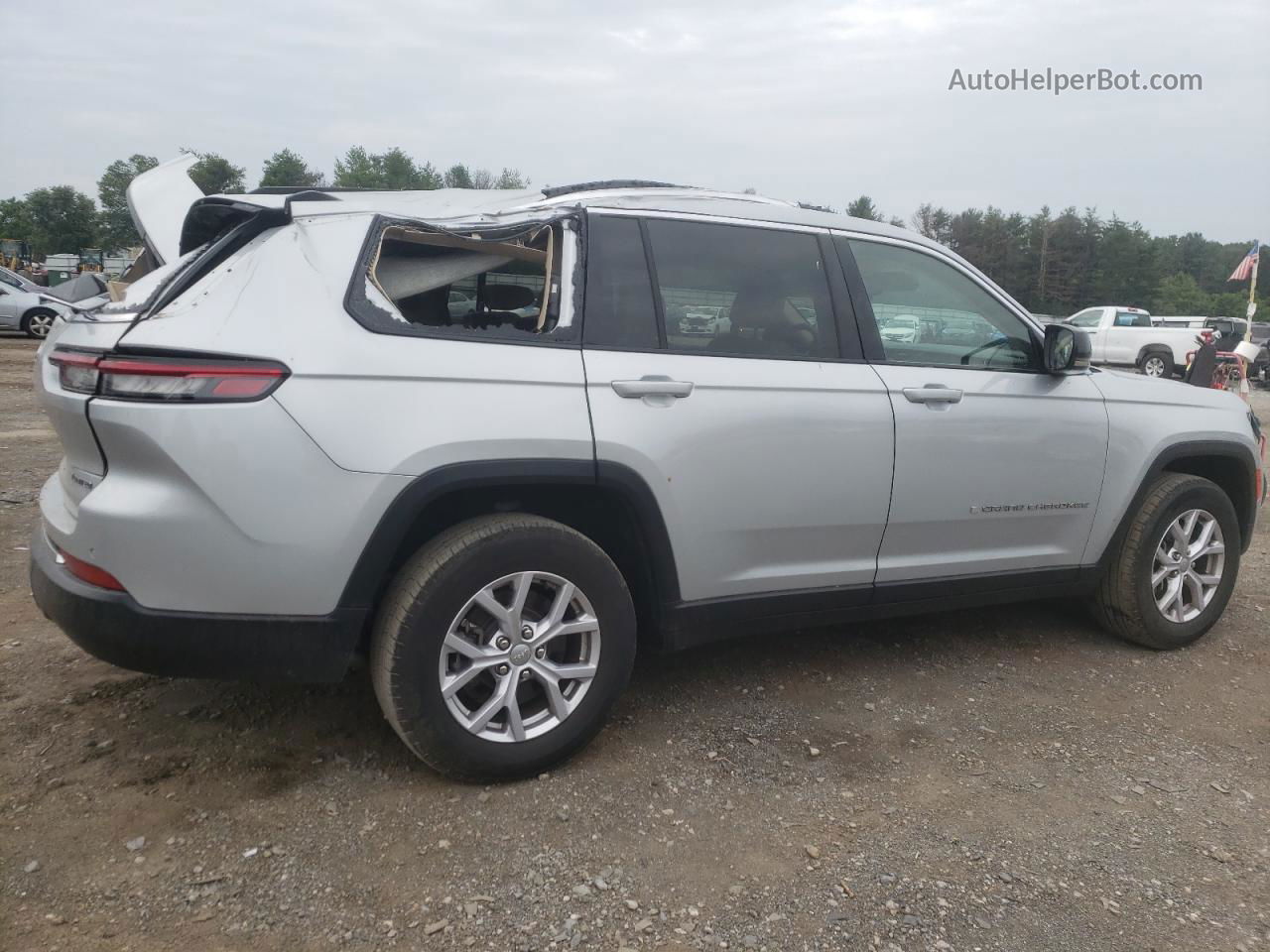 2021 Jeep Grand Cherokee L Limited Silver vin: 1C4RJKBG3M8210934