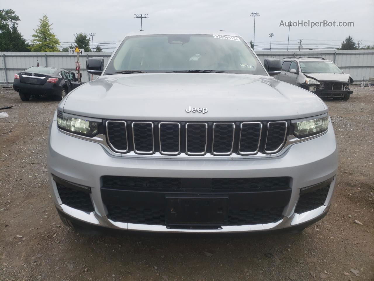 2021 Jeep Grand Cherokee L Limited Silver vin: 1C4RJKBG3M8210934