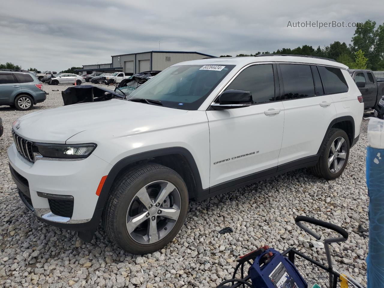 2021 Jeep Grand Cherokee L Limited White vin: 1C4RJKBG4M8167835