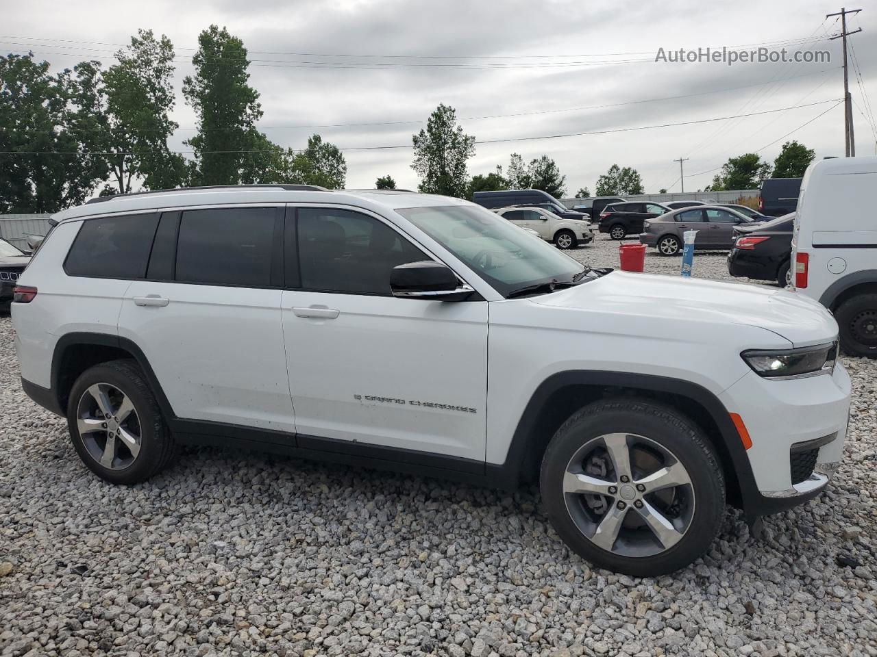 2021 Jeep Grand Cherokee L Limited White vin: 1C4RJKBG4M8167835