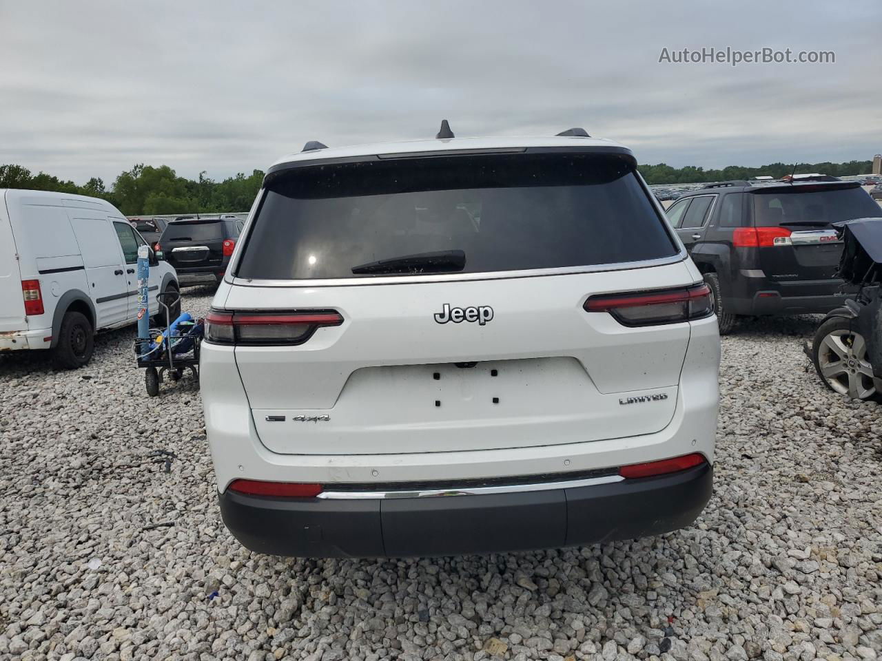 2021 Jeep Grand Cherokee L Limited White vin: 1C4RJKBG4M8167835