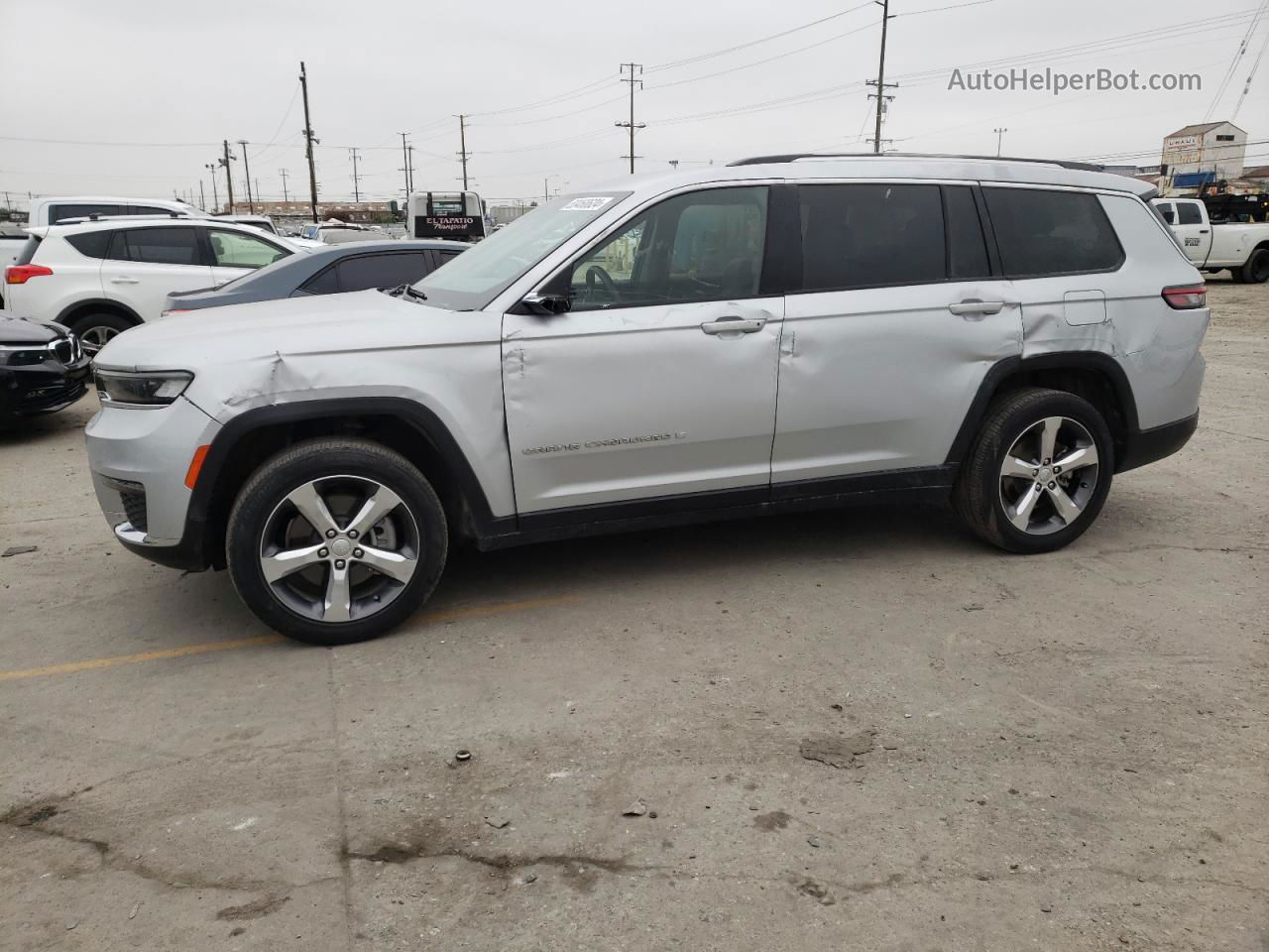 2021 Jeep Grand Cherokee L Limited Silver vin: 1C4RJKBG4M8168385